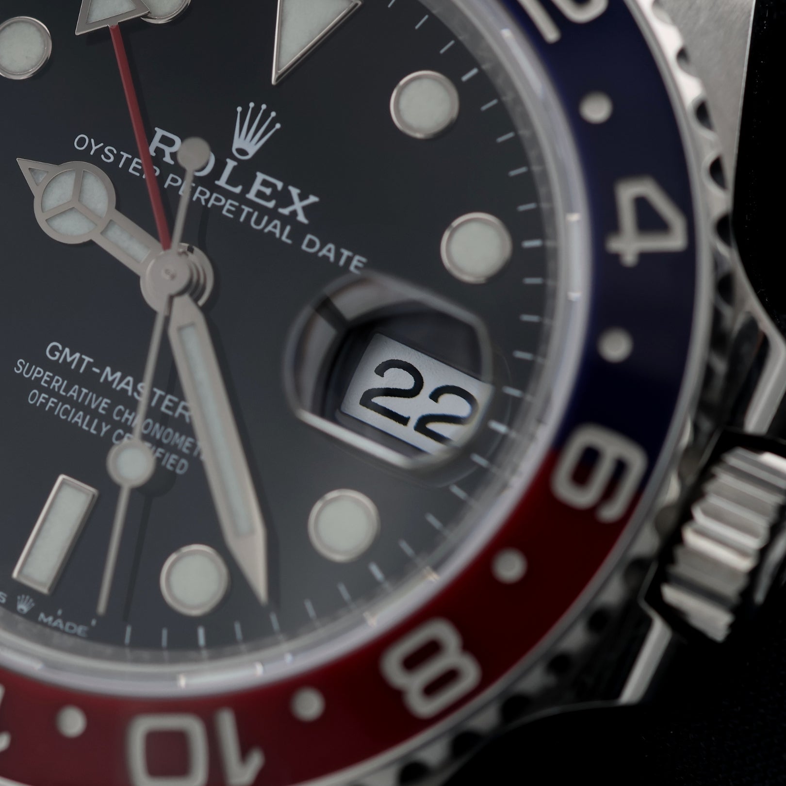 Rolex GMT Master II, "Pepsi", Jubilee, Ref. 126710BLRO, 2019, B+P - LUXUHRIA