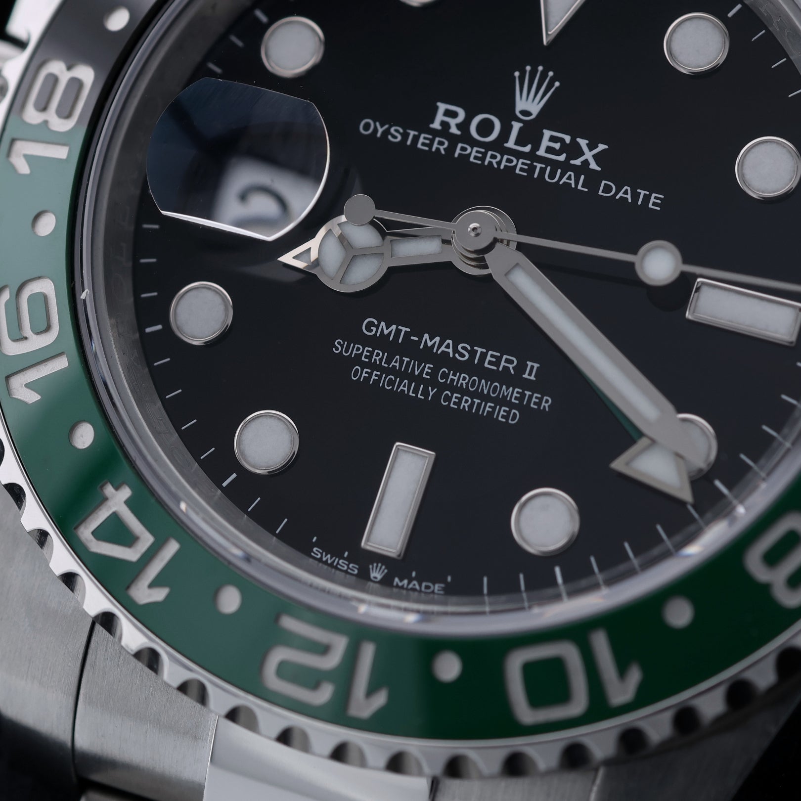 Rolex GMT Master II, "Sprite", Left Hand, Oyster, Ref. 126720VTNR, 12 - 2022, B+P - LUXUHRIA