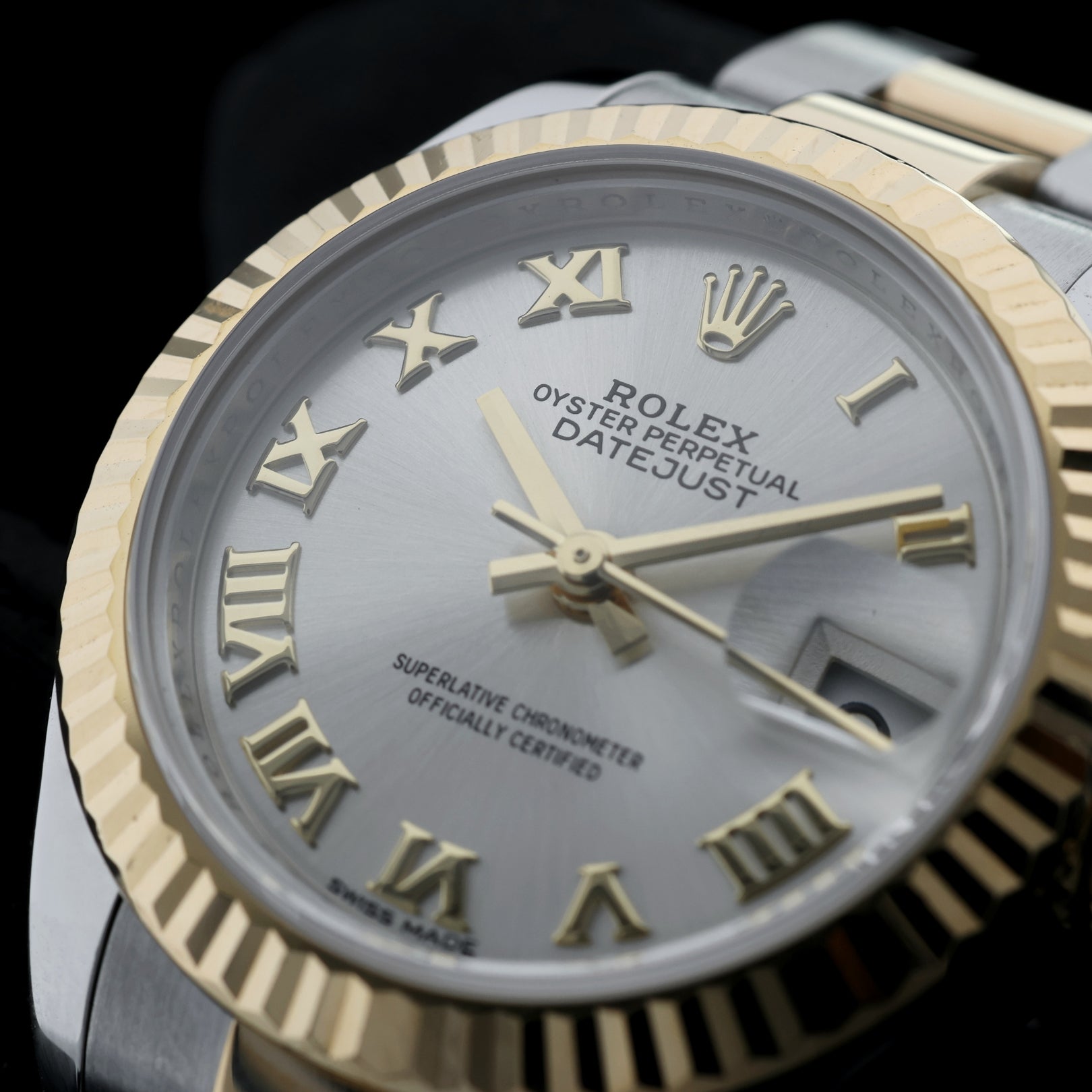 Rolex Lady Datejust 28, Ref. 279173, Bicolor, rom. Dial, Oyster - LUXUHRIA