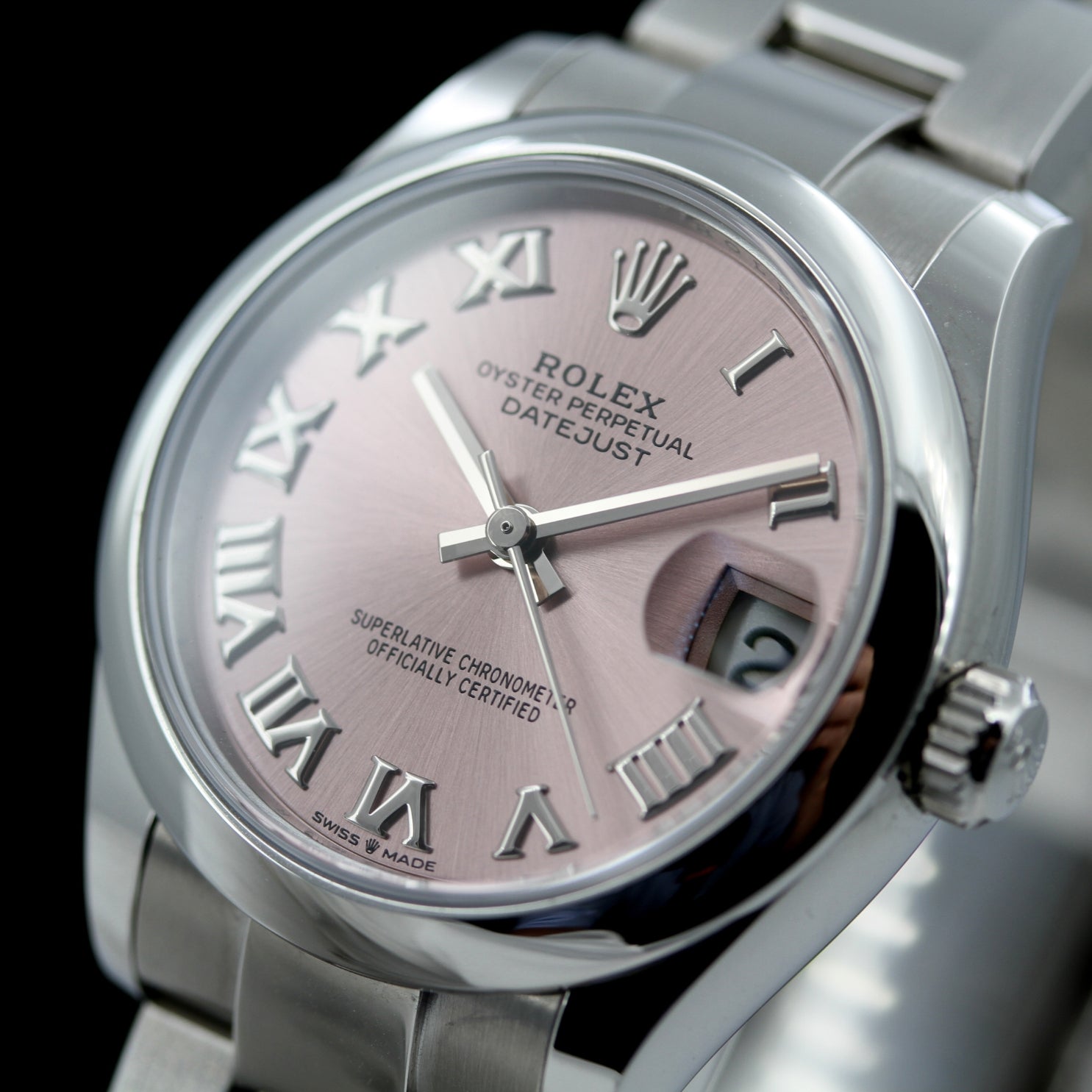 Rolex Lady Datejust 31, New Model, Ref. 278270, Oysterband, rom. Rose Dial, LC100/2022, B+P - LUXUHRIA