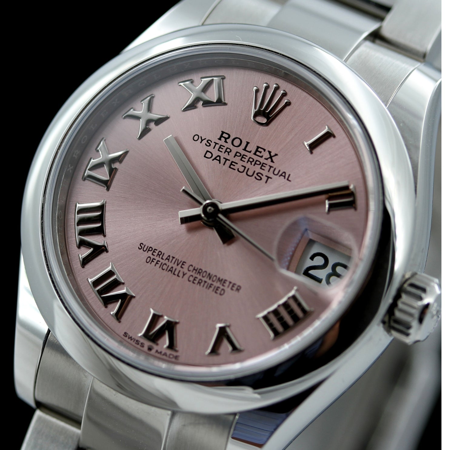 Rolex Lady Datejust 31, New Model, Ref. 278270, Oysterband, rom. Rose Dial, LC100/2022, B+P - LUXUHRIA