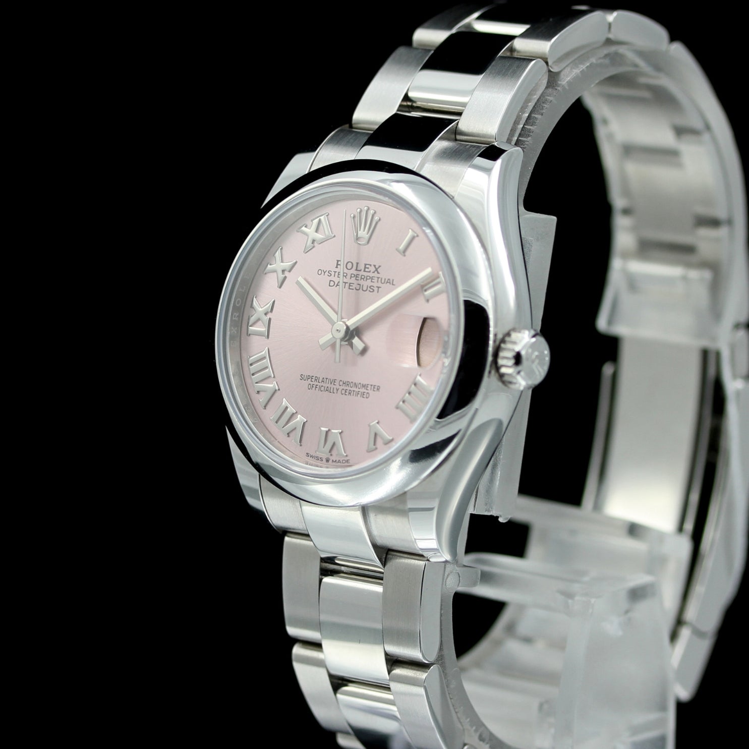 Rolex Lady Datejust 31, New Model, Ref. 278270, Oysterband, rom. Rose Dial, LC100/2022, B+P - LUXUHRIA