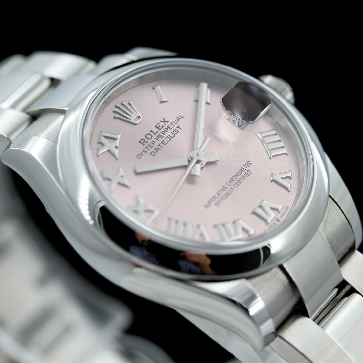 Rolex Lady Datejust 31, New Model, Ref. 278270, Oysterband, rom. Rose Dial, LC100/2022, B+P - LUXUHRIA