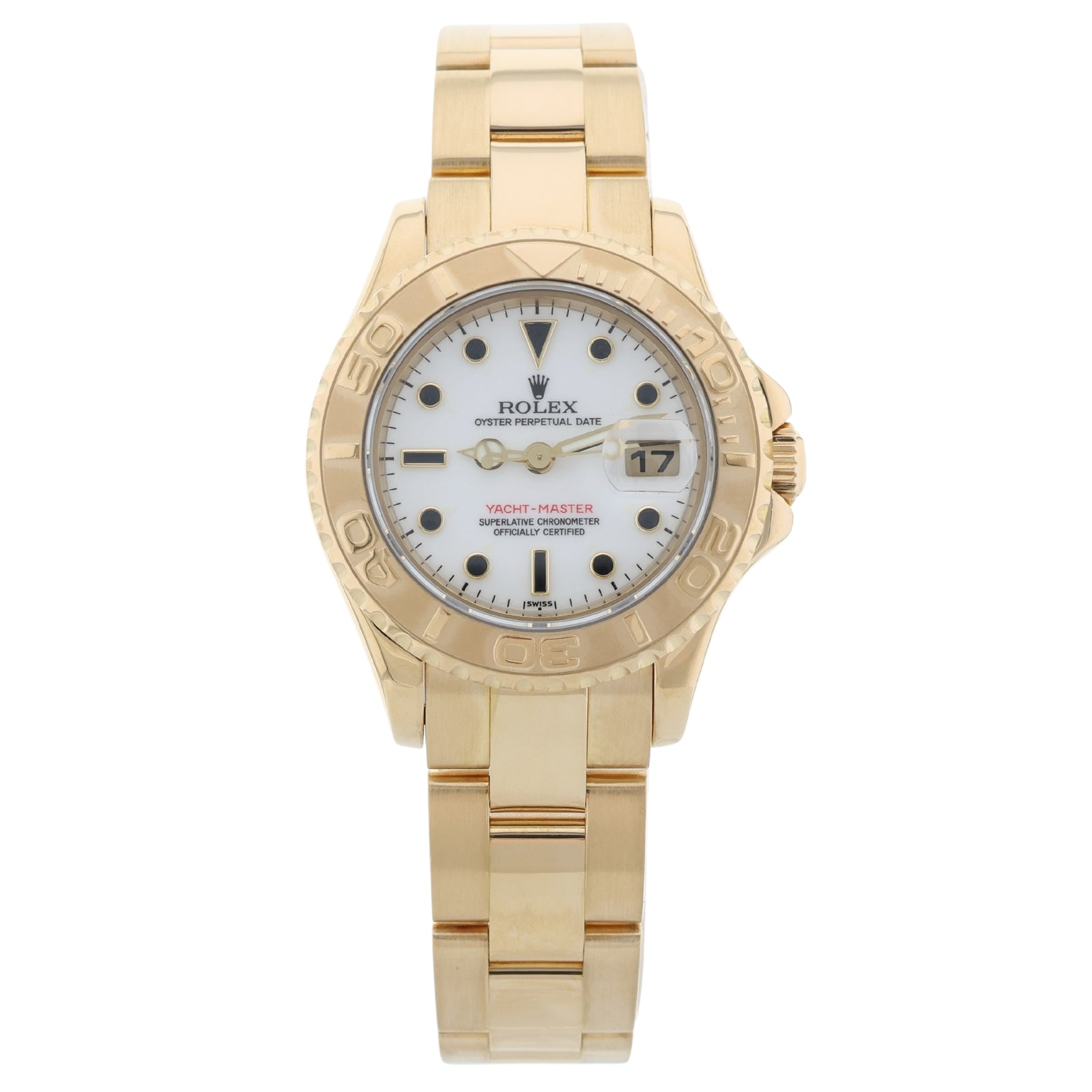 Rolex Lady Yachtmaster 29, Gelbgold, Ref. 169628, 12 - 2003, B+P - LUXUHRIA