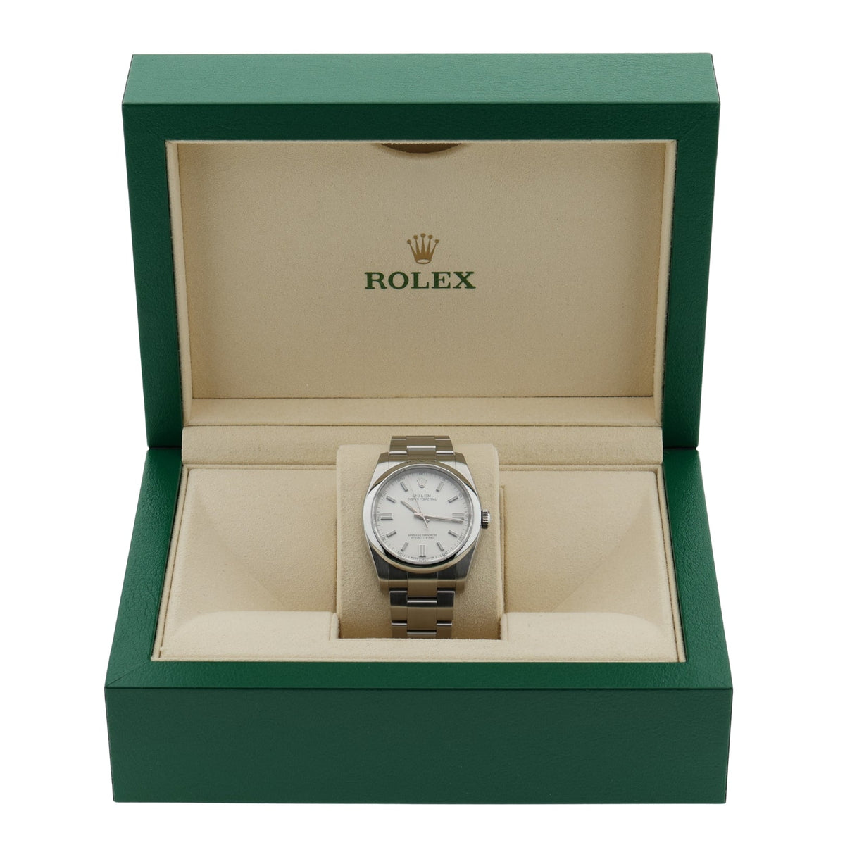 Rolex Oyster Perpetual 36, White Dial, Ref. 116000, 2020, B+P - LUXUHRIA