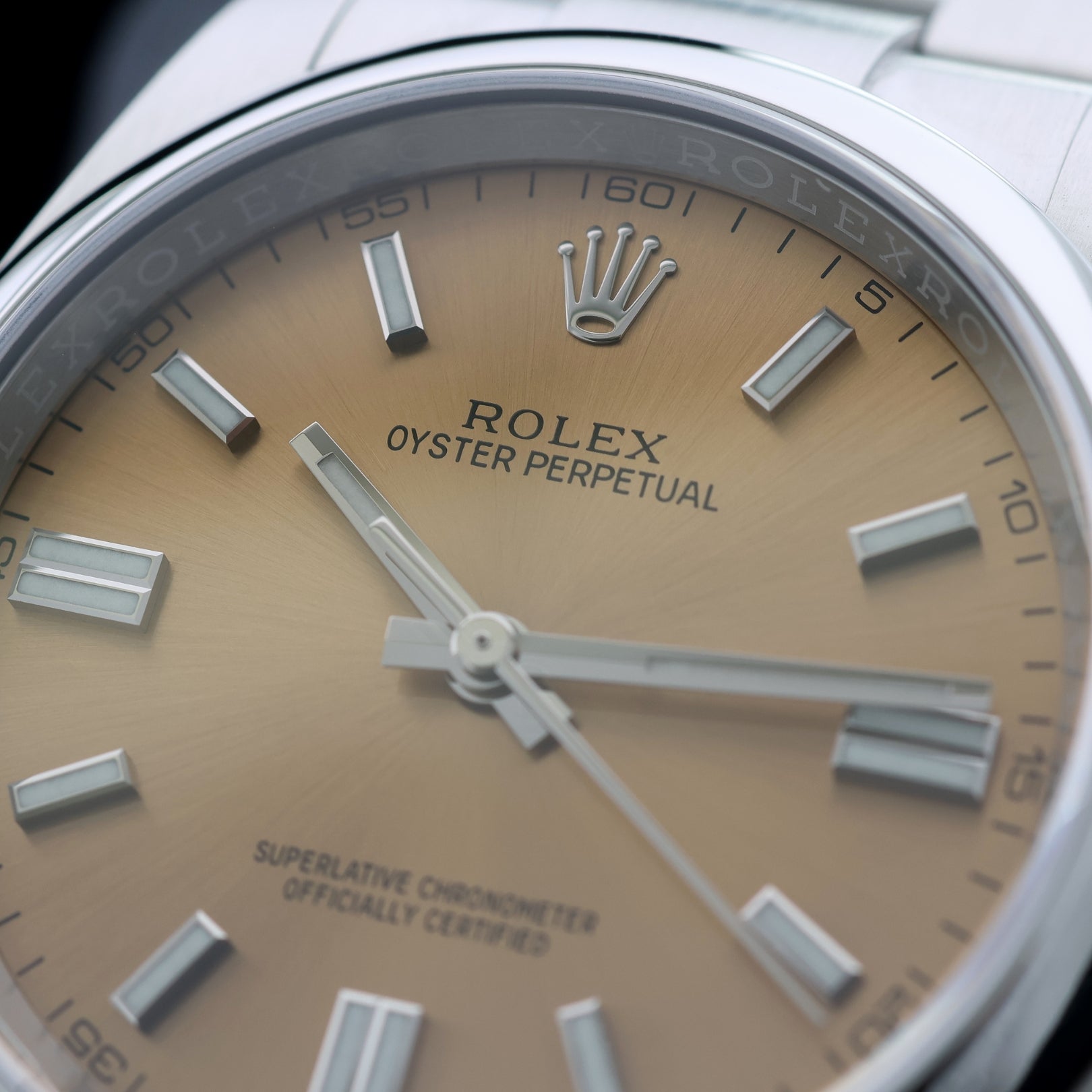 Rolex Oyster Perpetual 36, White Grape/Gelb Zifferblatt, LC100, Ref. 116000, 05 - 2016, B+P - LUXUHRIA