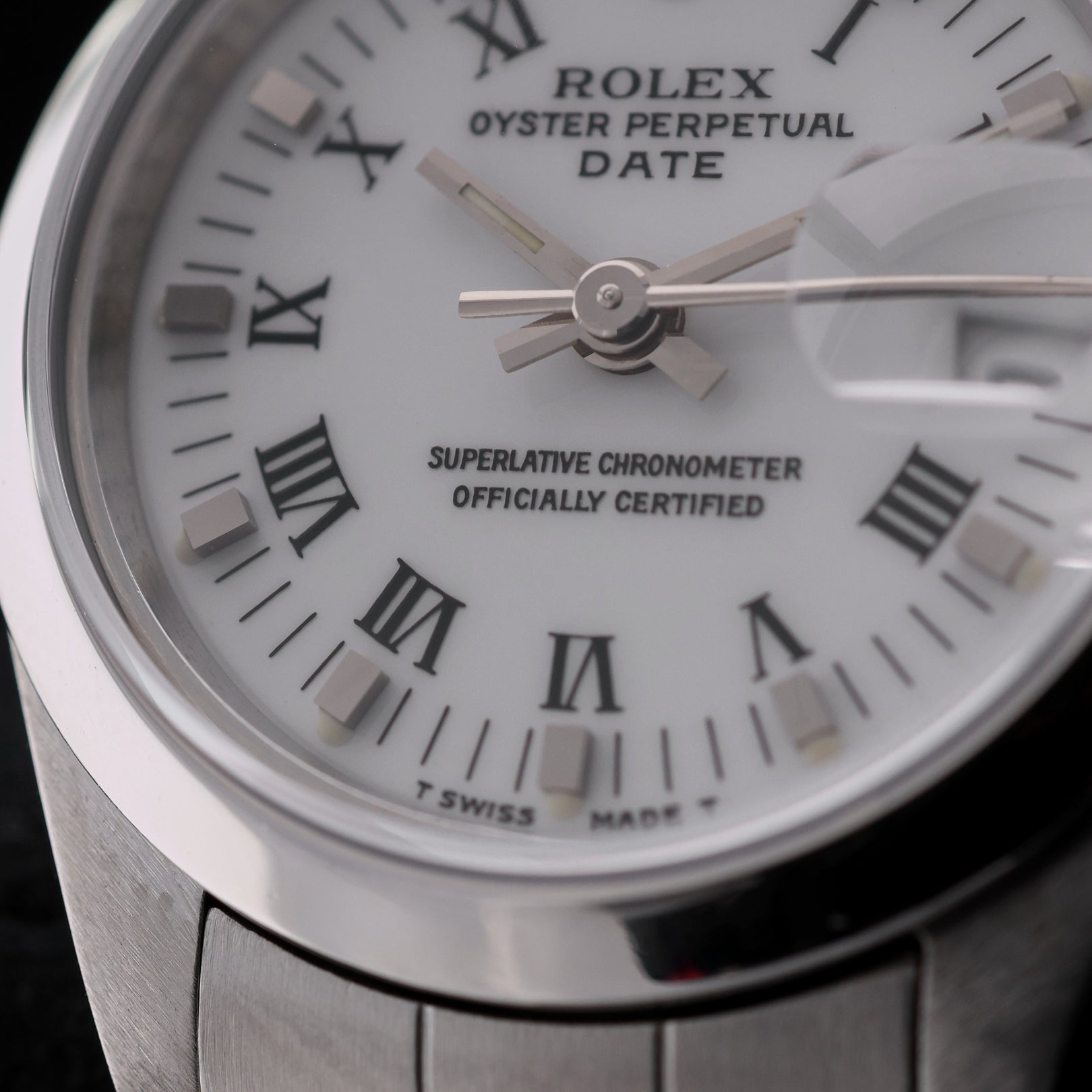 Rolex Oyster Perpetual Lady Date, White Rom. Dial, 26mm, Ref. 69160, 09 - 1998, B+P - LUXUHRIA