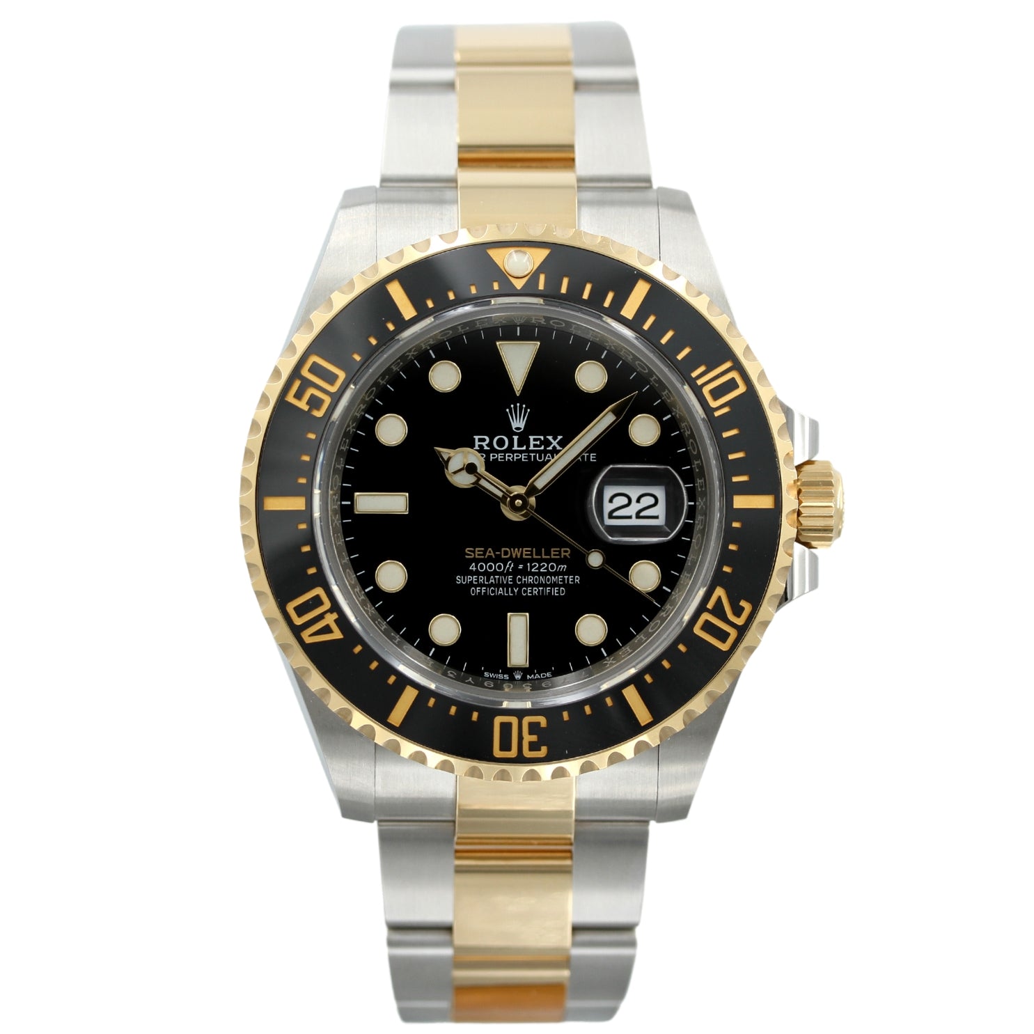 Rolex Sea-Dweller 43, Stahl-Gold, Ref. 126603, B+P - LUXUHRIA