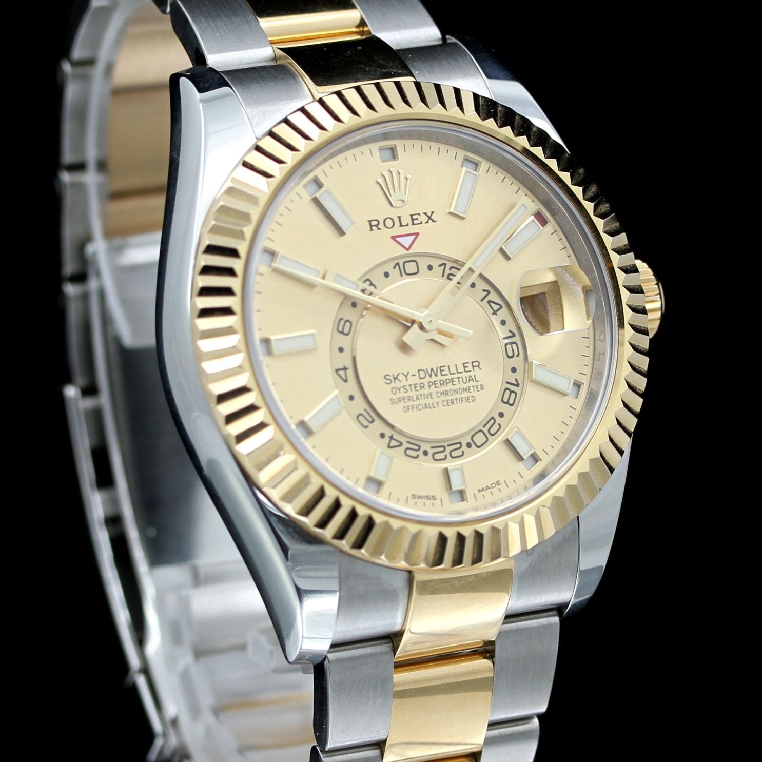 Rolex Sky - Dweller 42mm, Bicolor, Ref. 326933, Papiere+Box - LUXUHRIA