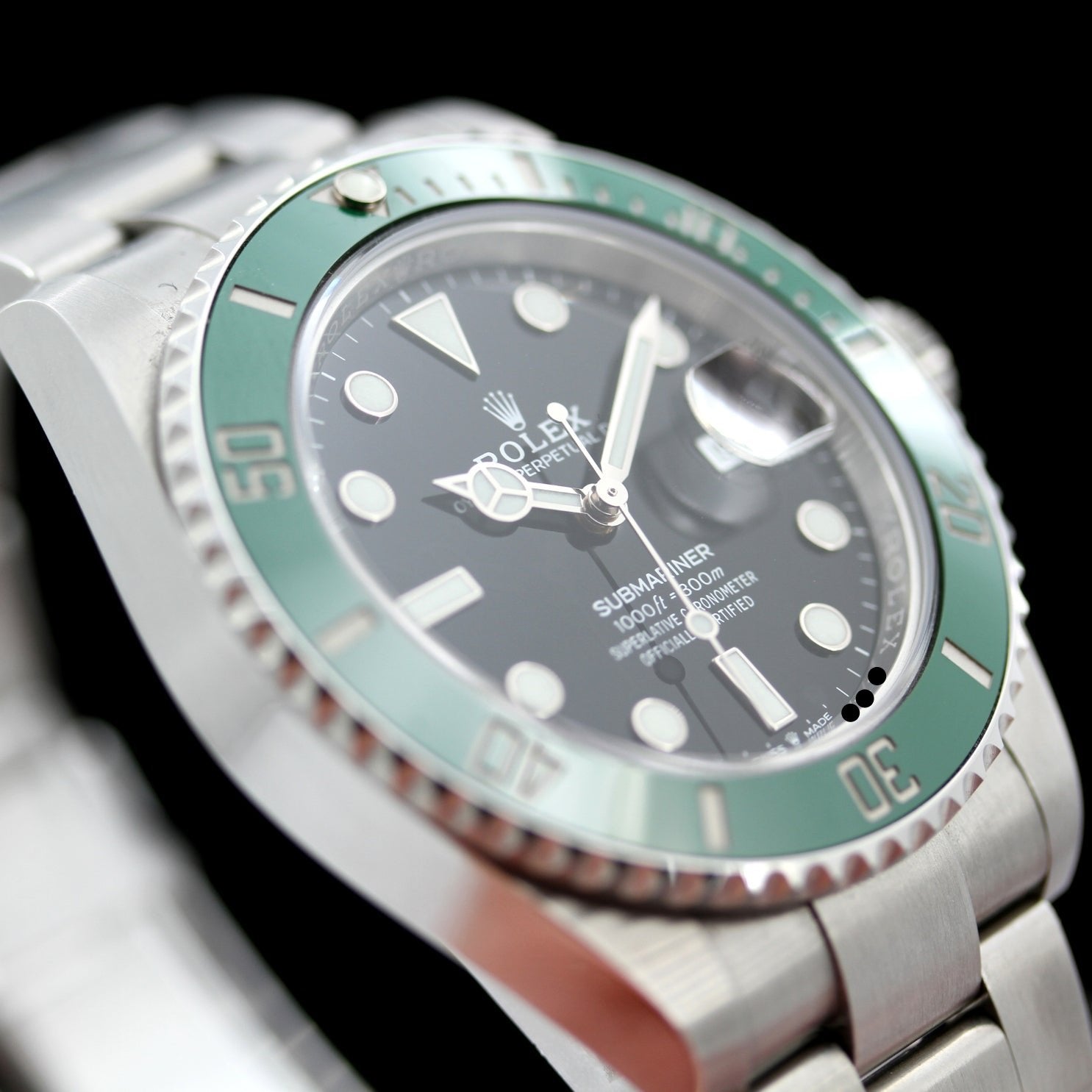 Rolex Submariner Date 41 mm, Ref. 126610LV, Starbucks, Erstkaufrechnung, 11 - 2023/DE, B+P - LUXUHRIA