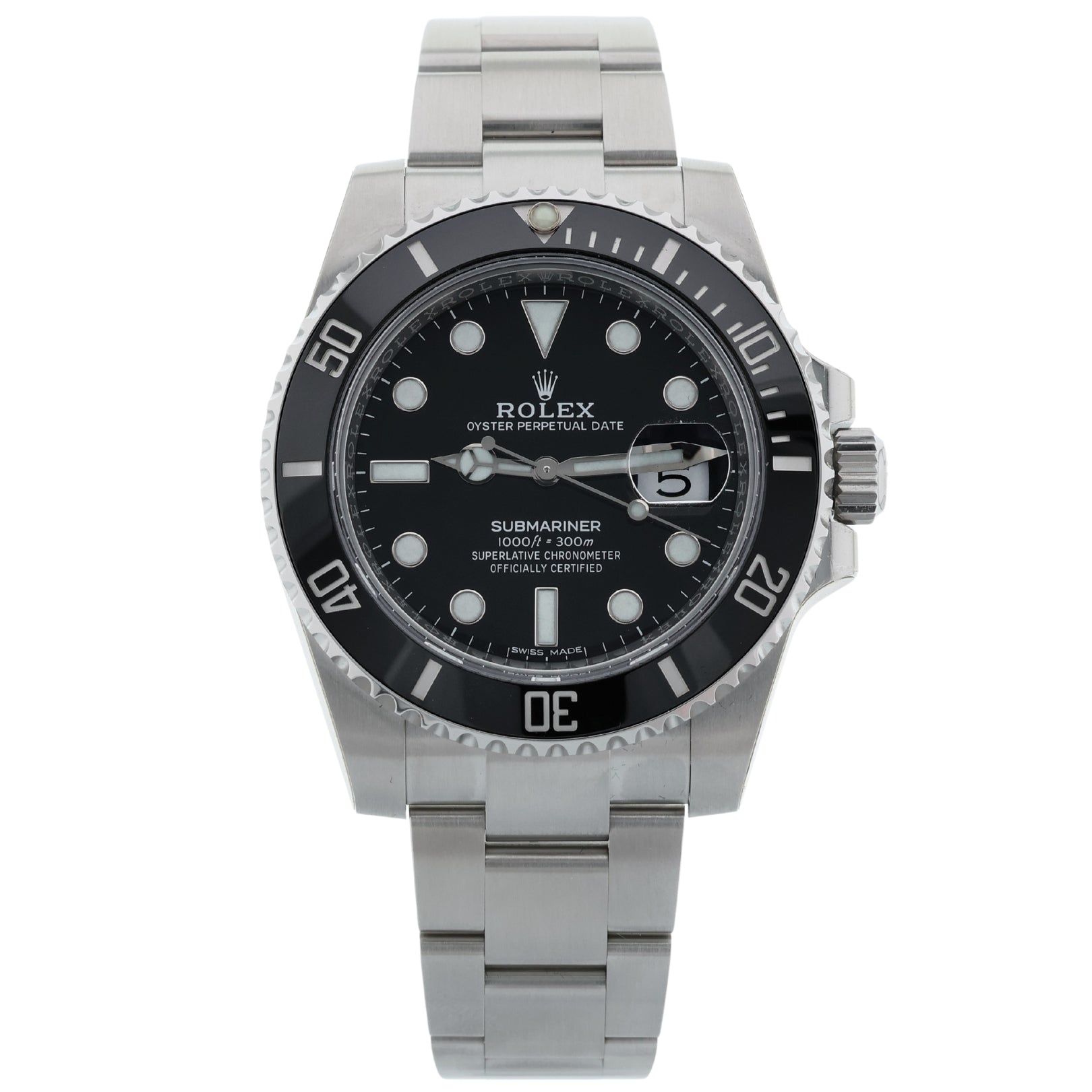 Rolex Submariner Date, Fullsticker, 40mm, LC100, Ref. 116610LN, Foliert / Sticker, 12 - 2018, B+P - LUXUHRIA