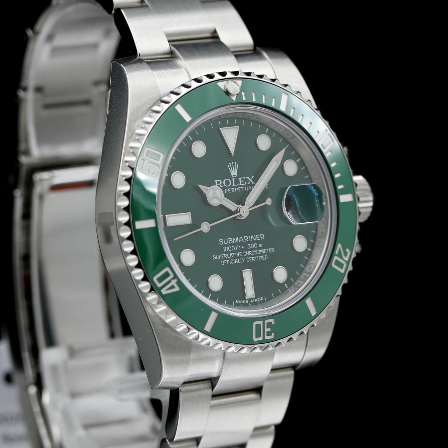 Rolex Submariner Date "Hulk" 40mm, Grün Keramic, Ref. 116610LV, 10 - 2016/LC100, foliert/verklebt, B+P - LUXUHRIA