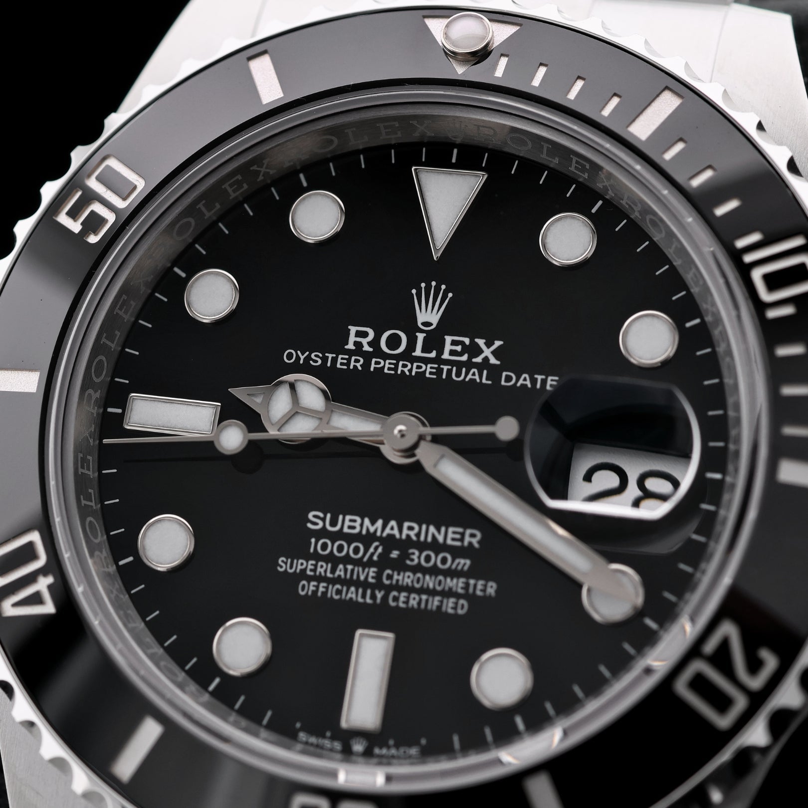 Rolex Submariner Date, Schwarz, LC100, Erstkaufrechnung, Ref. 126610LN, 2023, B+P - LUXUHRIA