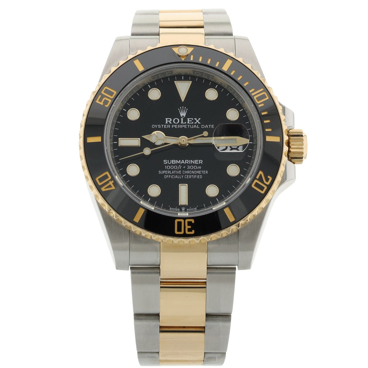 Rolex Submariner Date, Stahl/Gold, Black Dial, Ref. 126613LN, 11-2020, B+P - LUXUHRIA