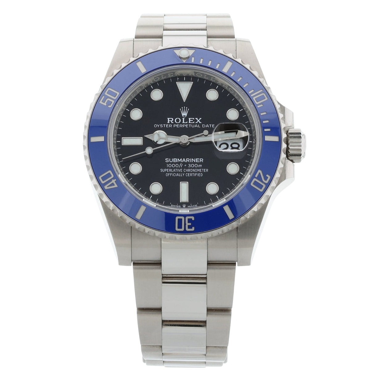 Rolex Submariner Date, Weissgold, "Cookie Monster", Ref. 126619LB, 2023, B+P - LUXUHRIA
