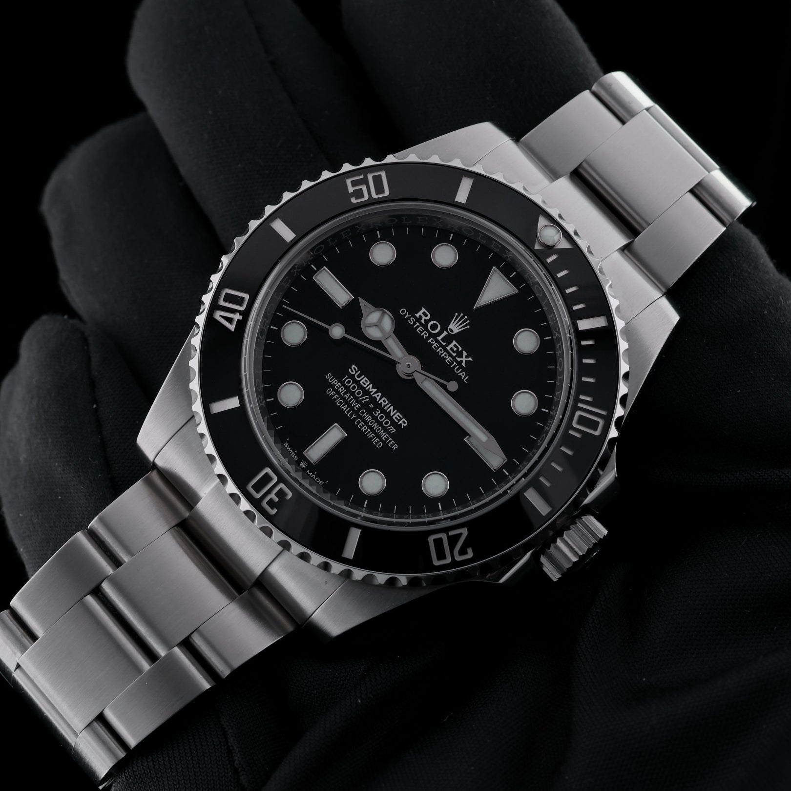 Rolex Submariner NoDate, Cerachrom - Lünette, Ref. 124060, 12 - 2020, B+P - LUXUHRIA