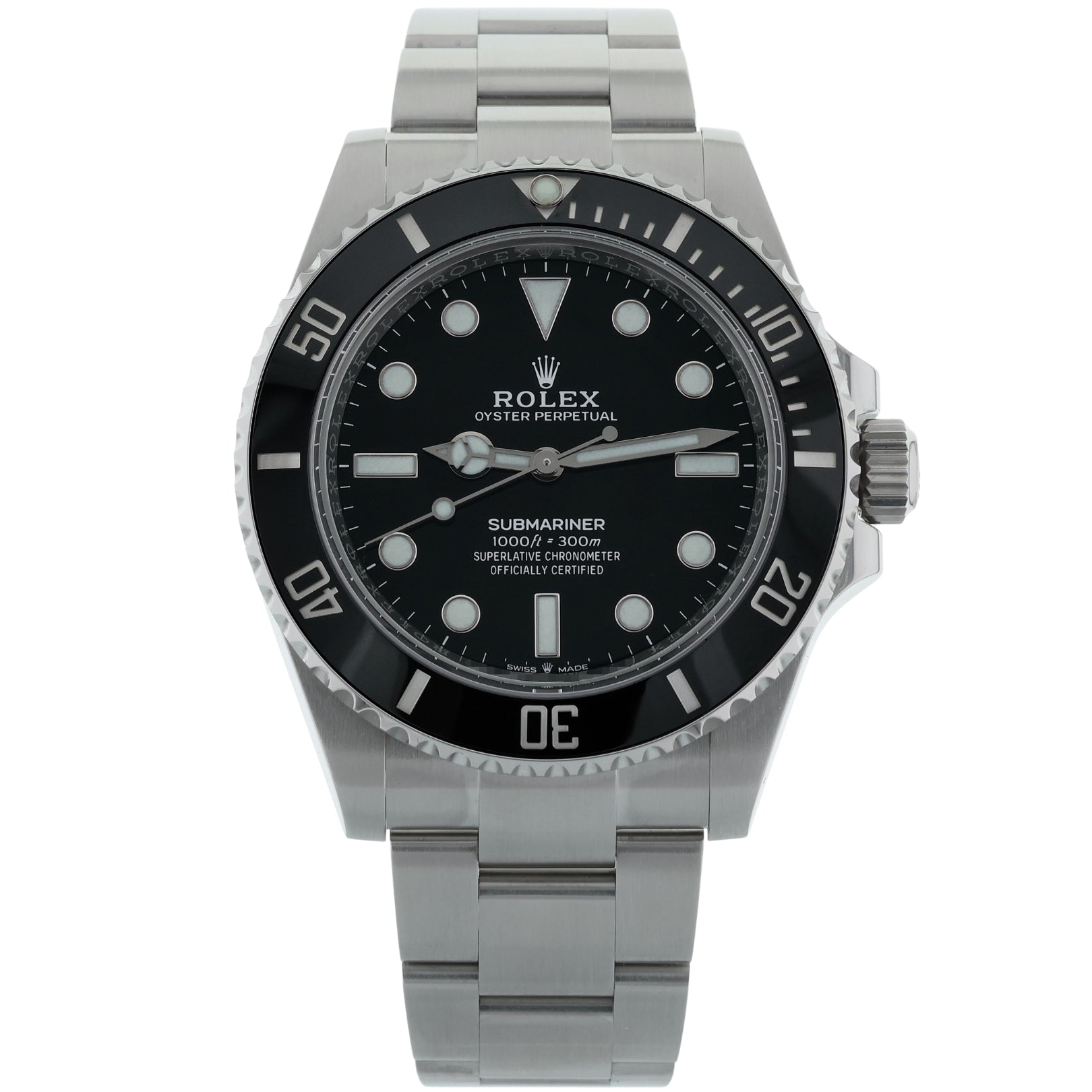 Rolex Submariner NoDate, Cerachrom - Lünette, Ref. 124060, 12 - 2020, B+P - LUXUHRIA