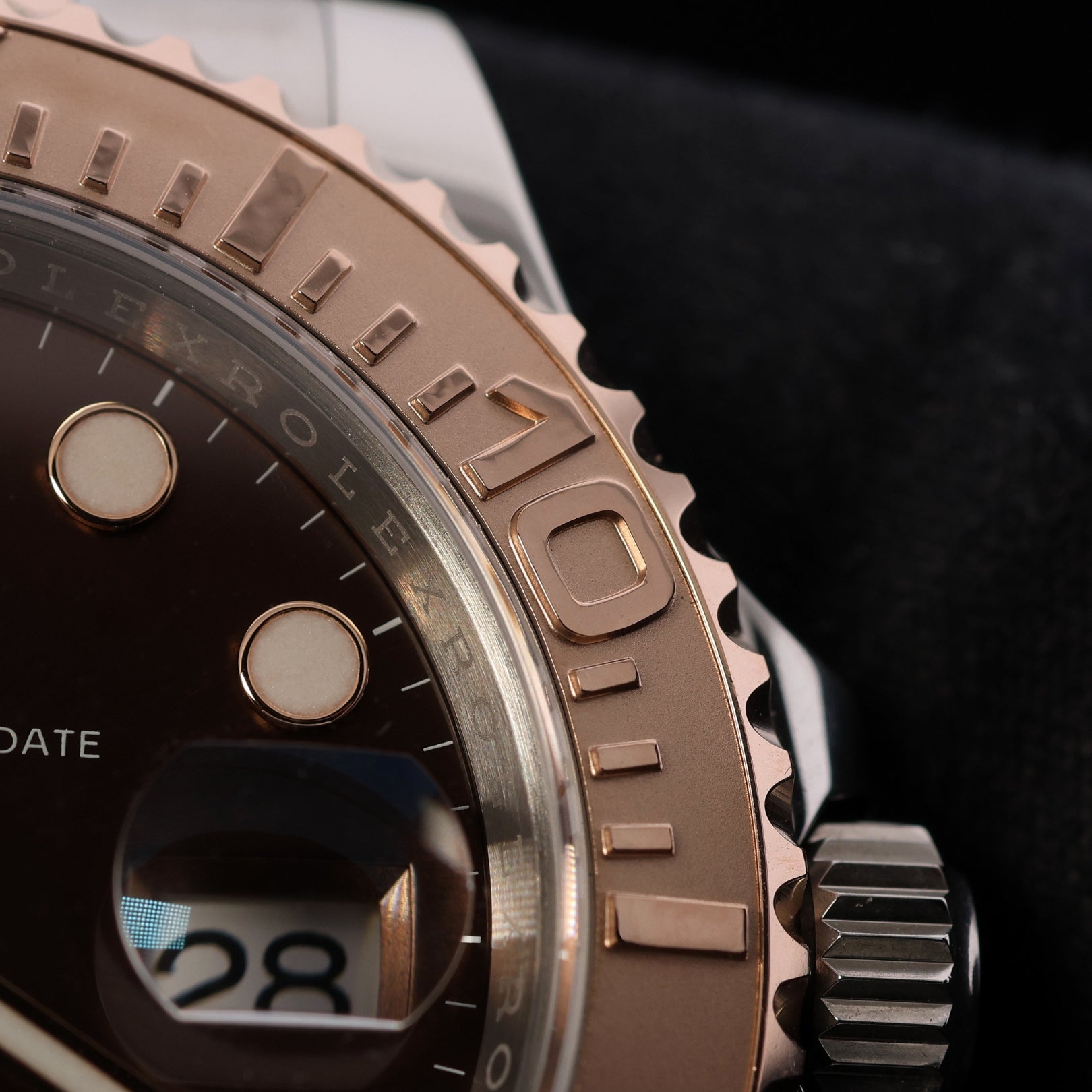 Rolex Yacht - Master 40, Chocolate Dial, Edelstahl/Everose Gold, Ref. 126621, 08 - 2024, B+P - LUXUHRIA