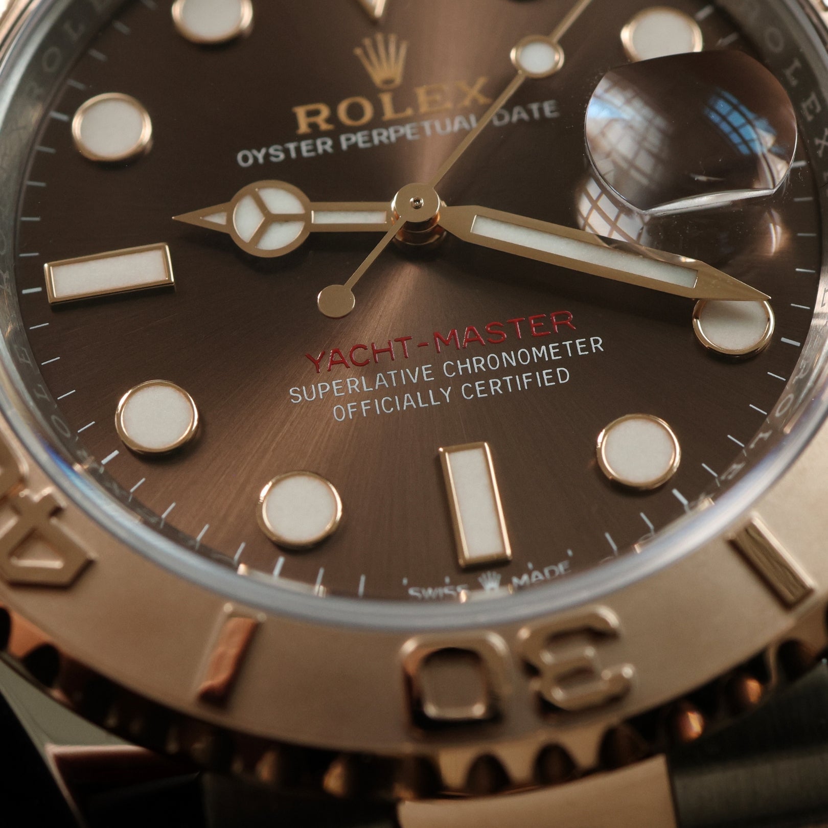 Rolex Yacht - Master 40, Chocolate Dial, Edelstahl/Everose Gold, Ref. 126621, 08 - 2024, B+P - LUXUHRIA