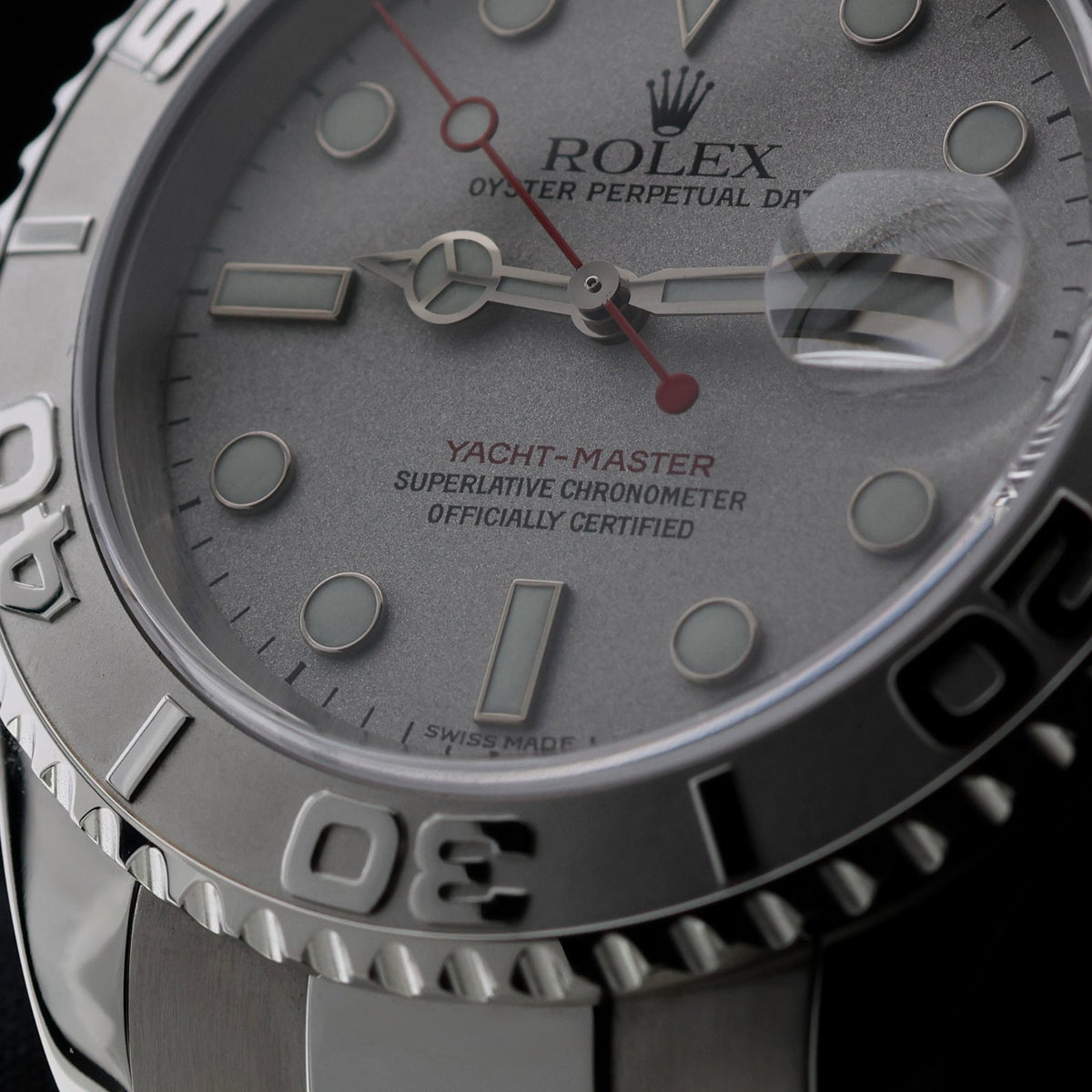 Rolex Yacht-Master 40, Edelstahl/Platin, Grey Dial, LC100, Ref. 16622, 12-2001, B+P - LUXUHRIA