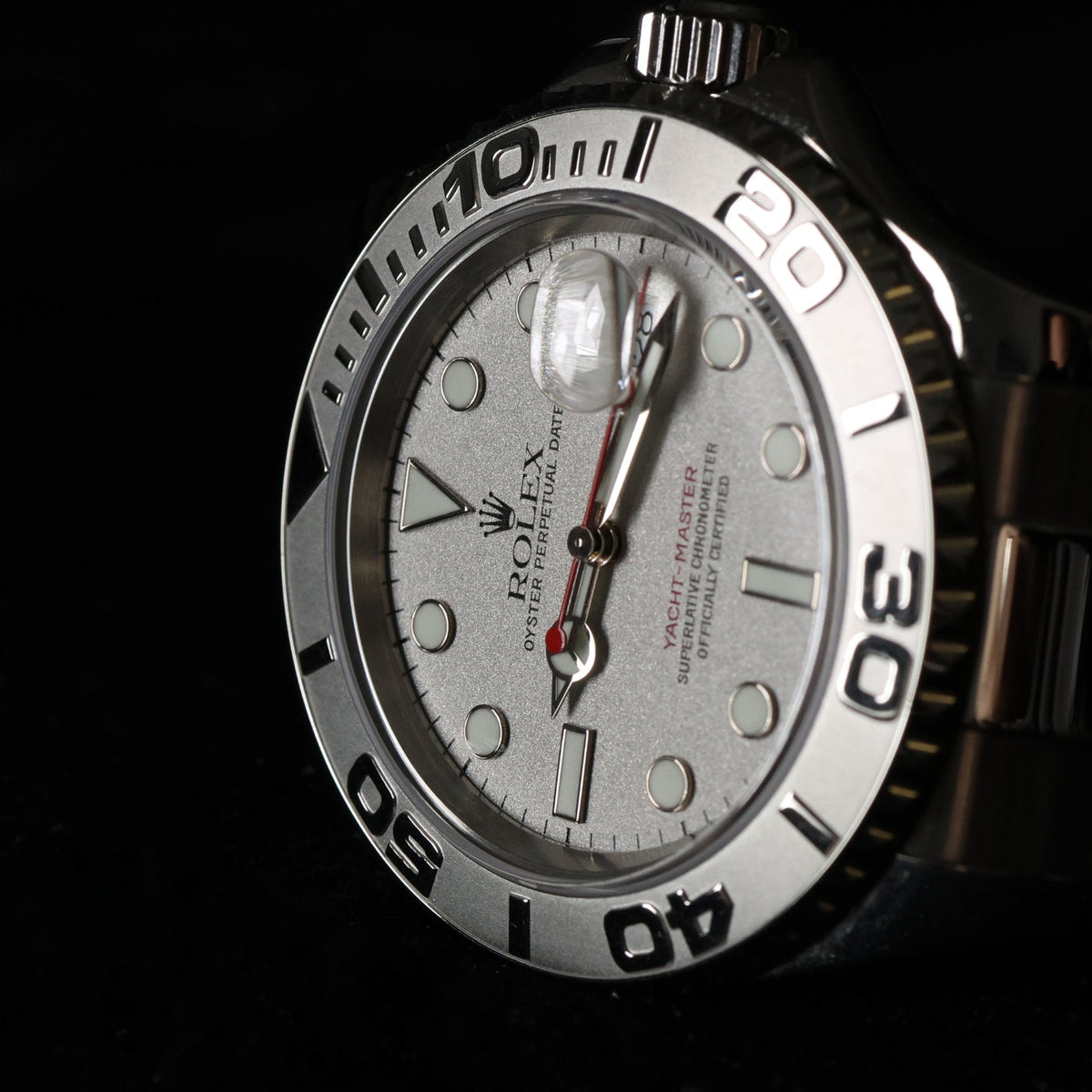 Rolex Yacht-Master 40, Edelstahl/Platin, Grey Dial, LC100, Ref. 16622, 12-2001, B+P - LUXUHRIA