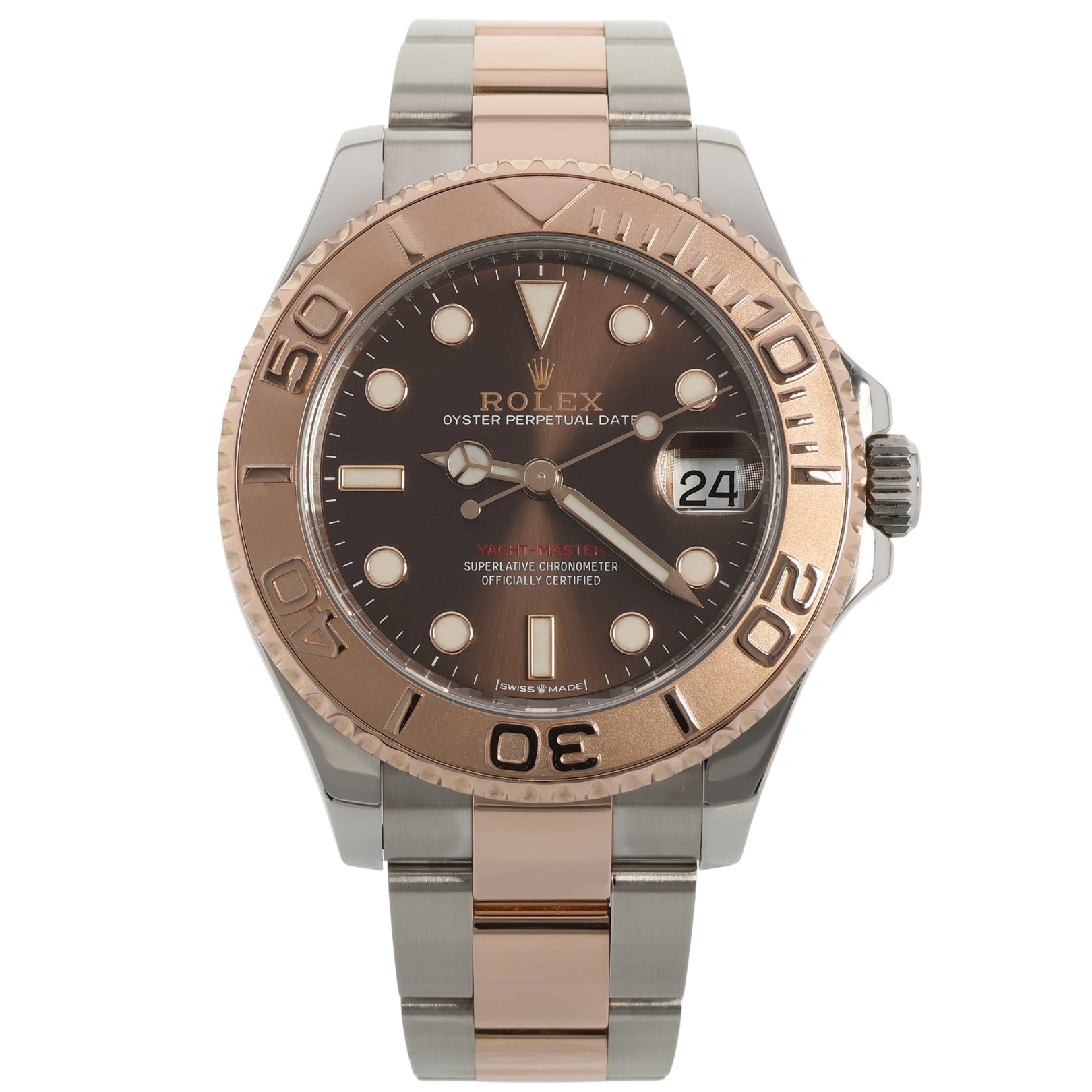 Rolex Yachtmaster 37, Edelstahl & Everose Gold, Ref. 268621, 11 - 2021, B+P - LUXUHRIA