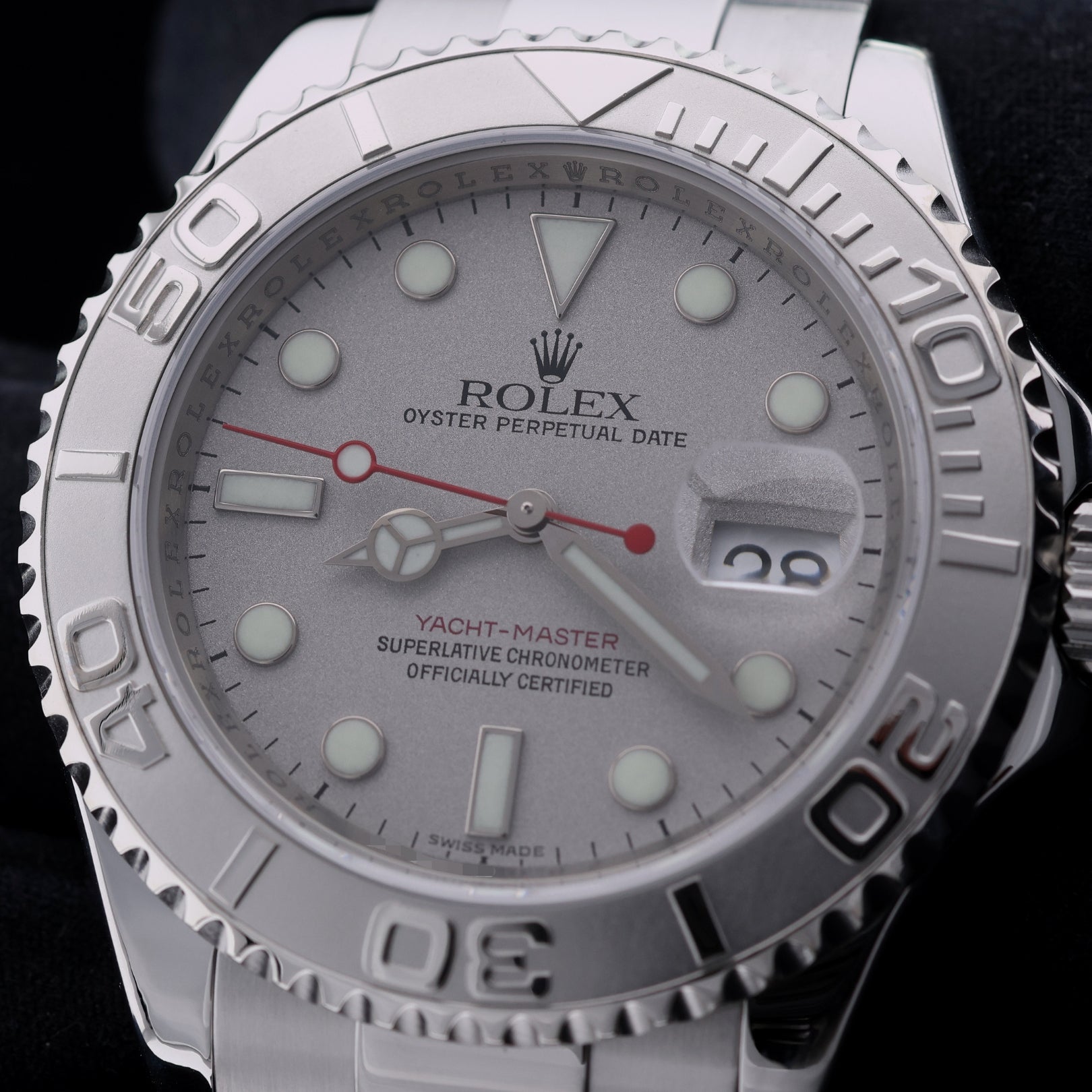 Rolex Yachtmaster 40, Edelstahl/Platin, Rehaut, Ref. 16622, 07 - 2007, B+P - LUXUHRIA