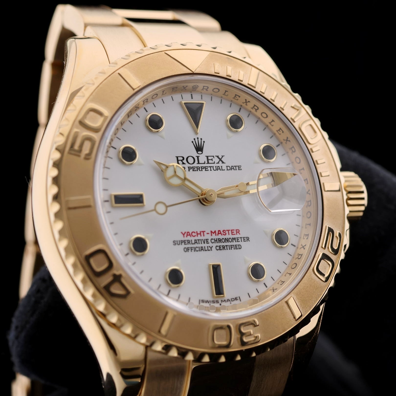 Rolex Yachtmaster 40, Gelbgold, Erstkaufrechnung, Z-Serie, Ref. 16628, 2011, B+P