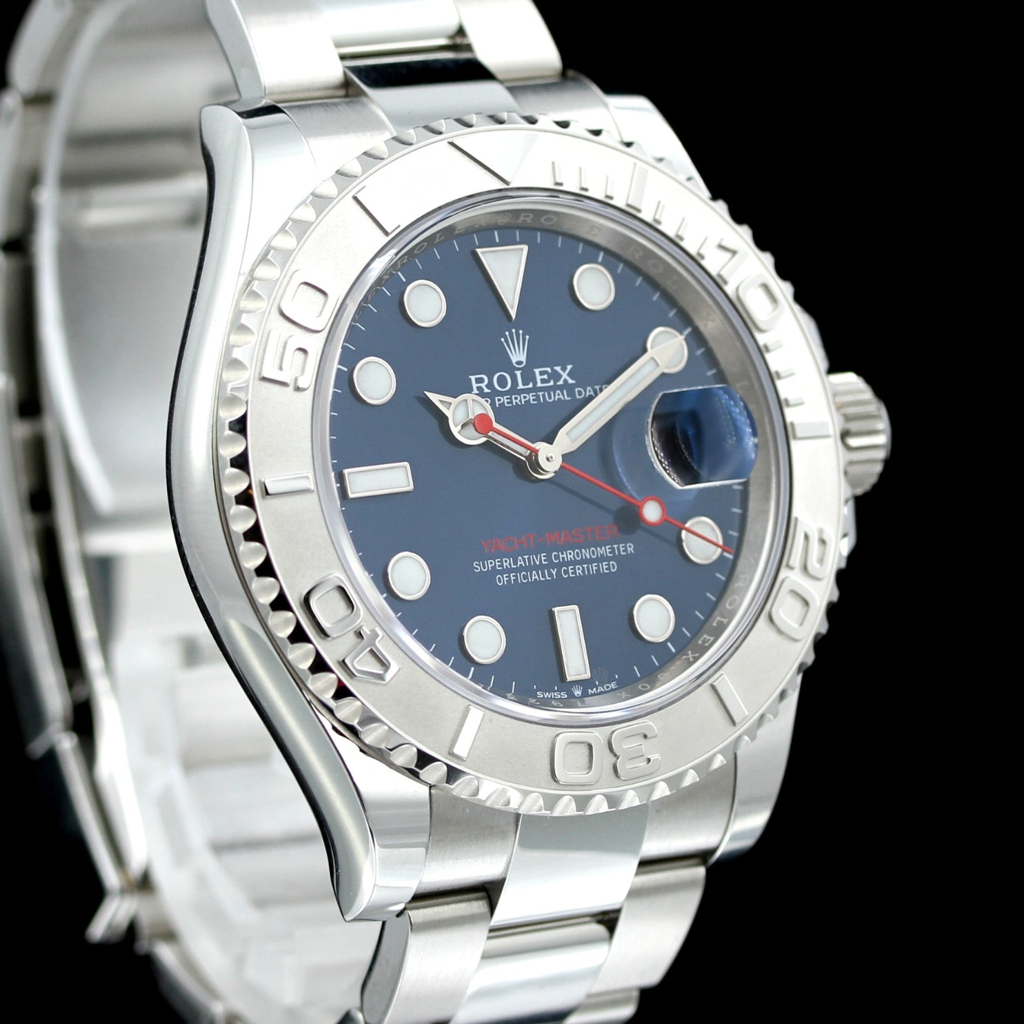 Rolex Yachtmaster 40mm, Blau, Edelstahl/Platin, 126622, 10 - 2019, B+P LC100 - LUXUHRIA