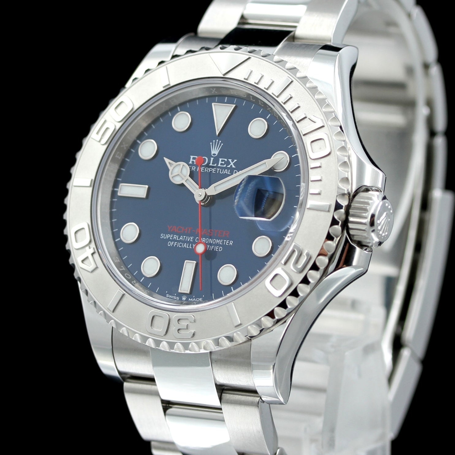 Rolex Yachtmaster 40mm, Blau, Edelstahl/Platin, 126622, 10 - 2019, B+P LC100 - LUXUHRIA