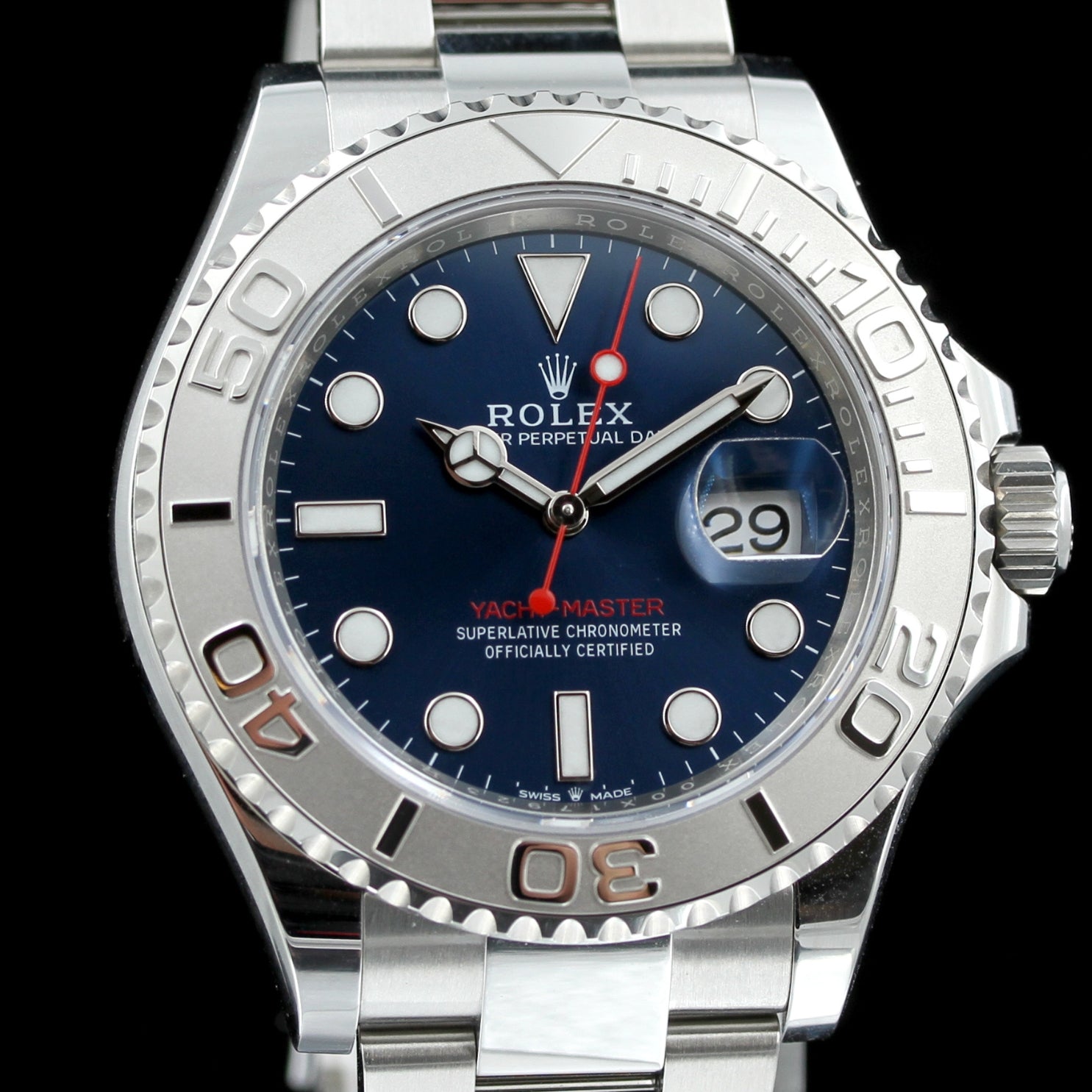 Rolex Yachtmaster 40mm, Blau, Edelstahl/Platin, 126622, 10 - 2019, B+P LC100 - LUXUHRIA