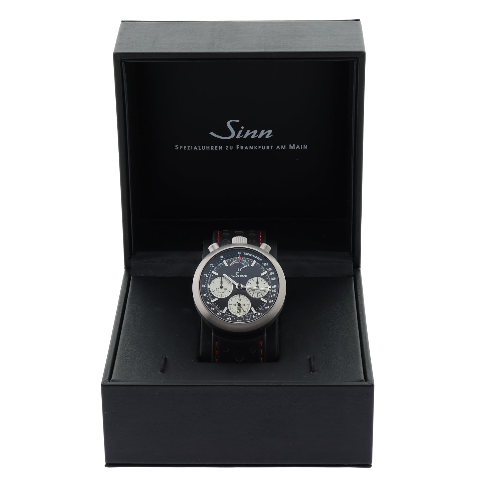 Sinn "Bullhead" Rennstopper Chronograph R500, Limitiert 300, Ref. 500.010, 2021, B+P - LUXUHRIA