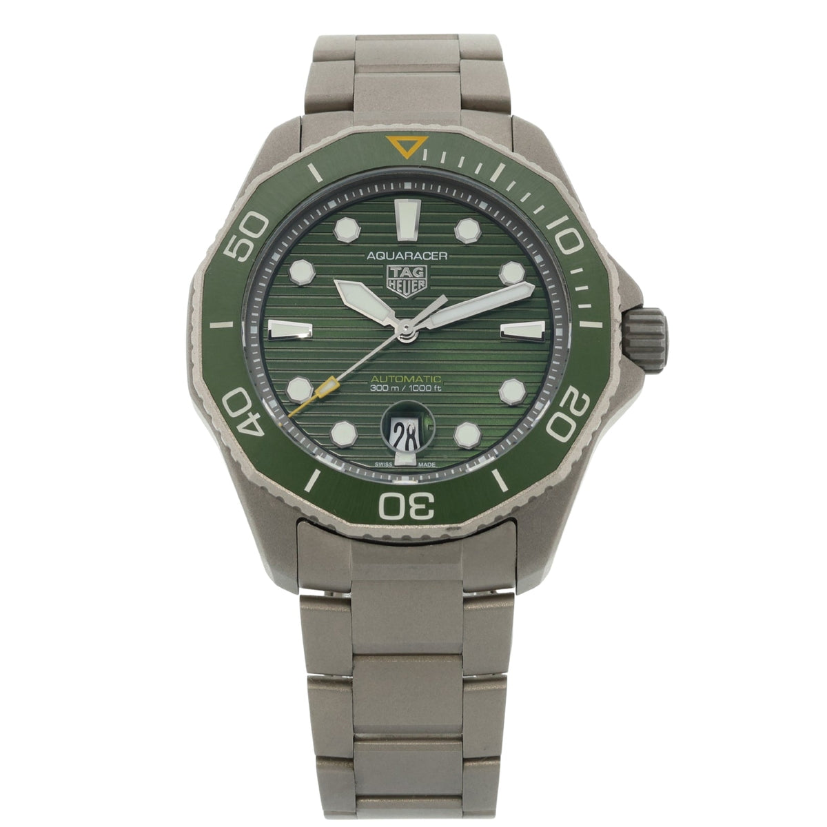 TAG Heuer Aquaracer 300M, Professional, Green, LC100, Erstkaufrechnung, Ref. WBP208B.BF0631, 03-2023, B+P - LUXUHRIA
