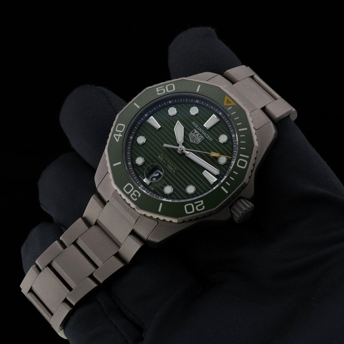TAG Heuer Aquaracer 300M, Professional, Green, LC100, Erstkaufrechnung, Ref. WBP208B.BF0631, 03-2023, B+P - LUXUHRIA