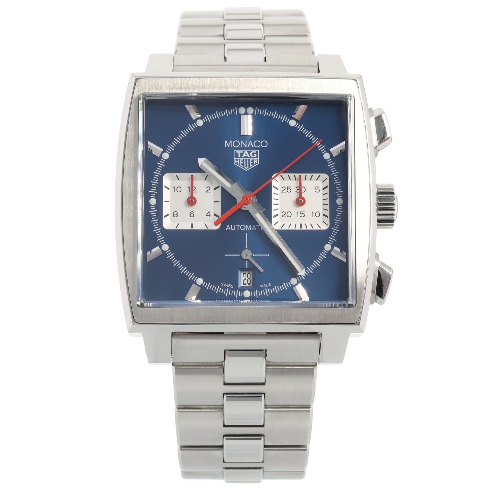 TAG Heuer Monaco Chronograph, Blue Dial, Erstkaufrechnung, 39mm, Ref. CBL2111.BA0644, 2025, B+P - LUXUHRIA