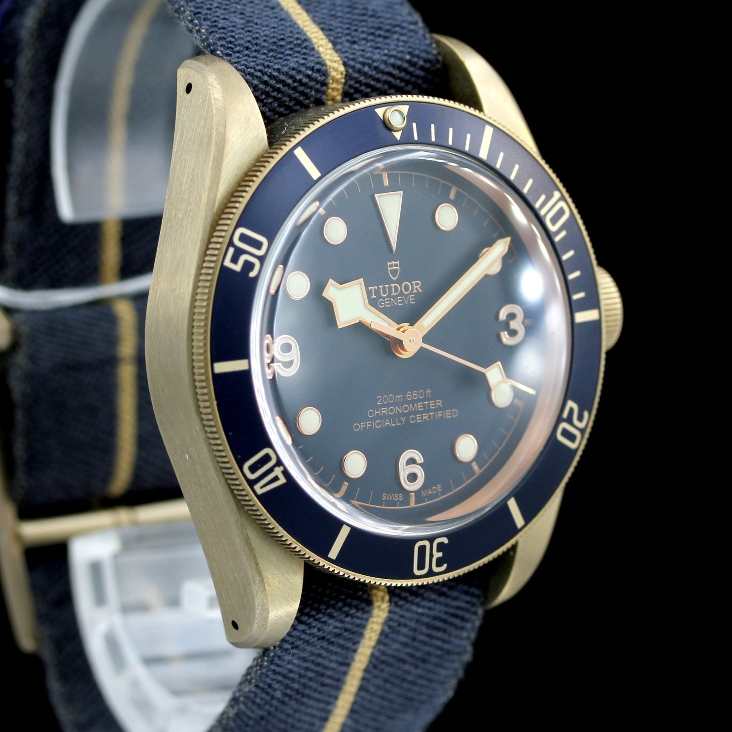 Tudor Black Bay Bronze, Bucherer Blue, 79250BB, B+P - LUXUHRIA