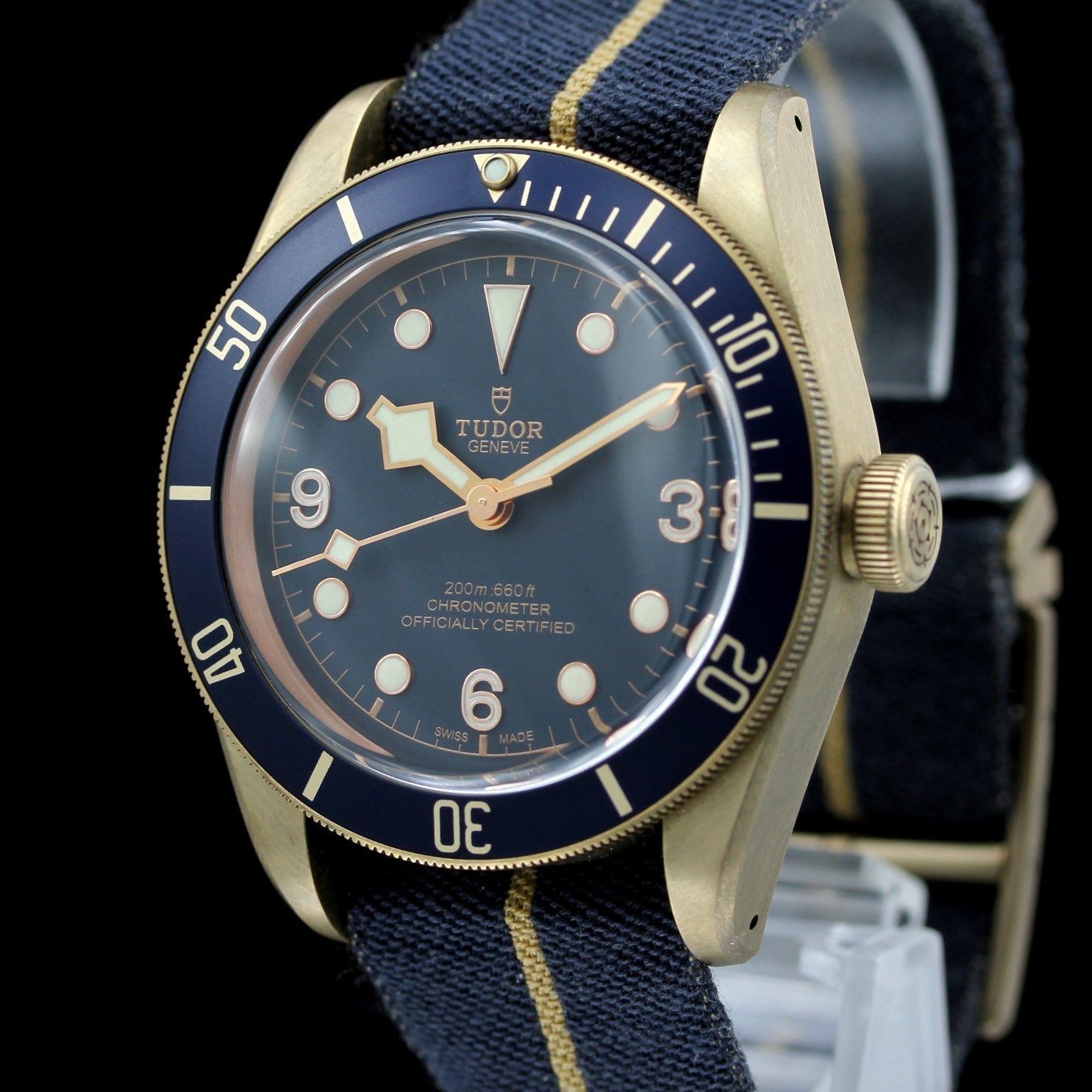 Tudor Black Bay Bronze, Bucherer Blue, 79250BB, B+P - LUXUHRIA