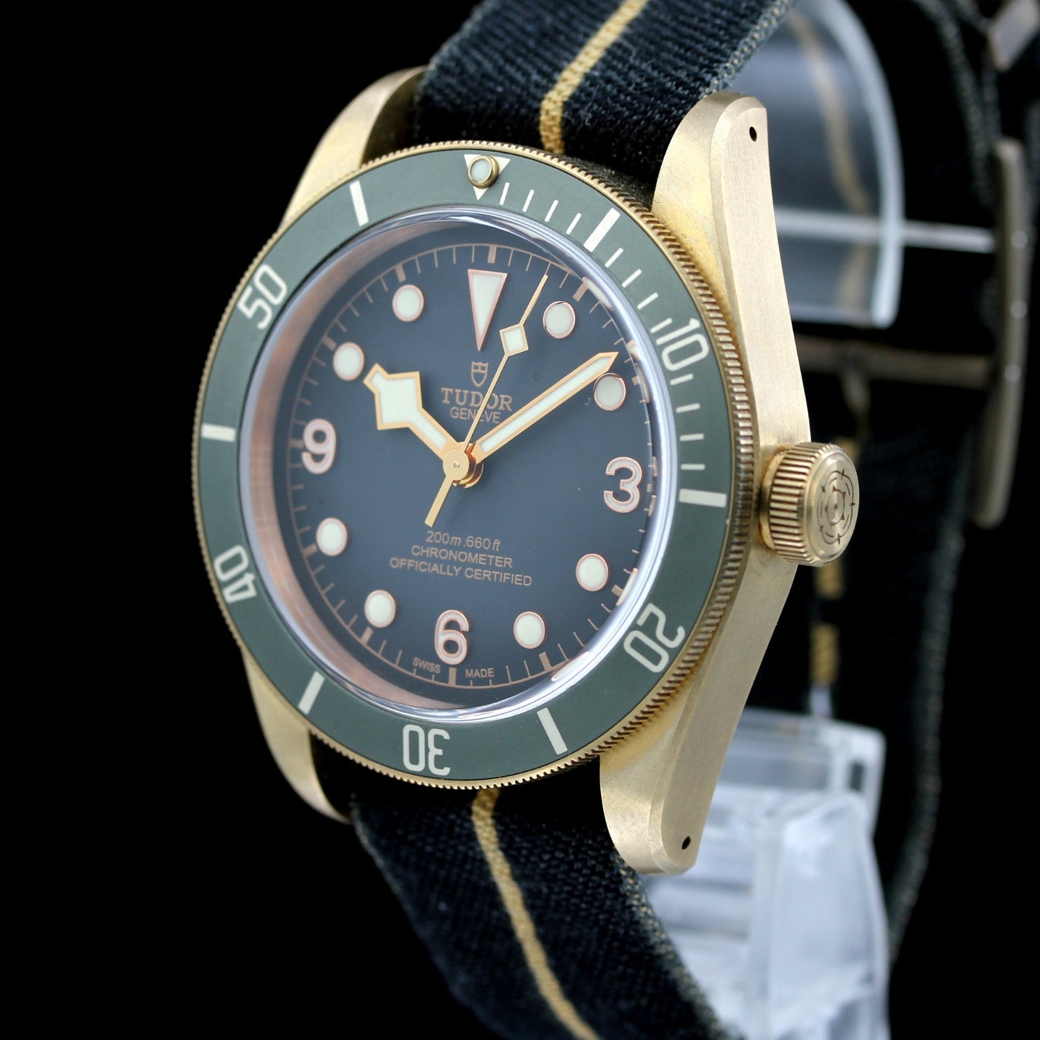 Tudor Black Bay Bronze, Schiefergrau Green, 79250BA, B+P - LUXUHRIA