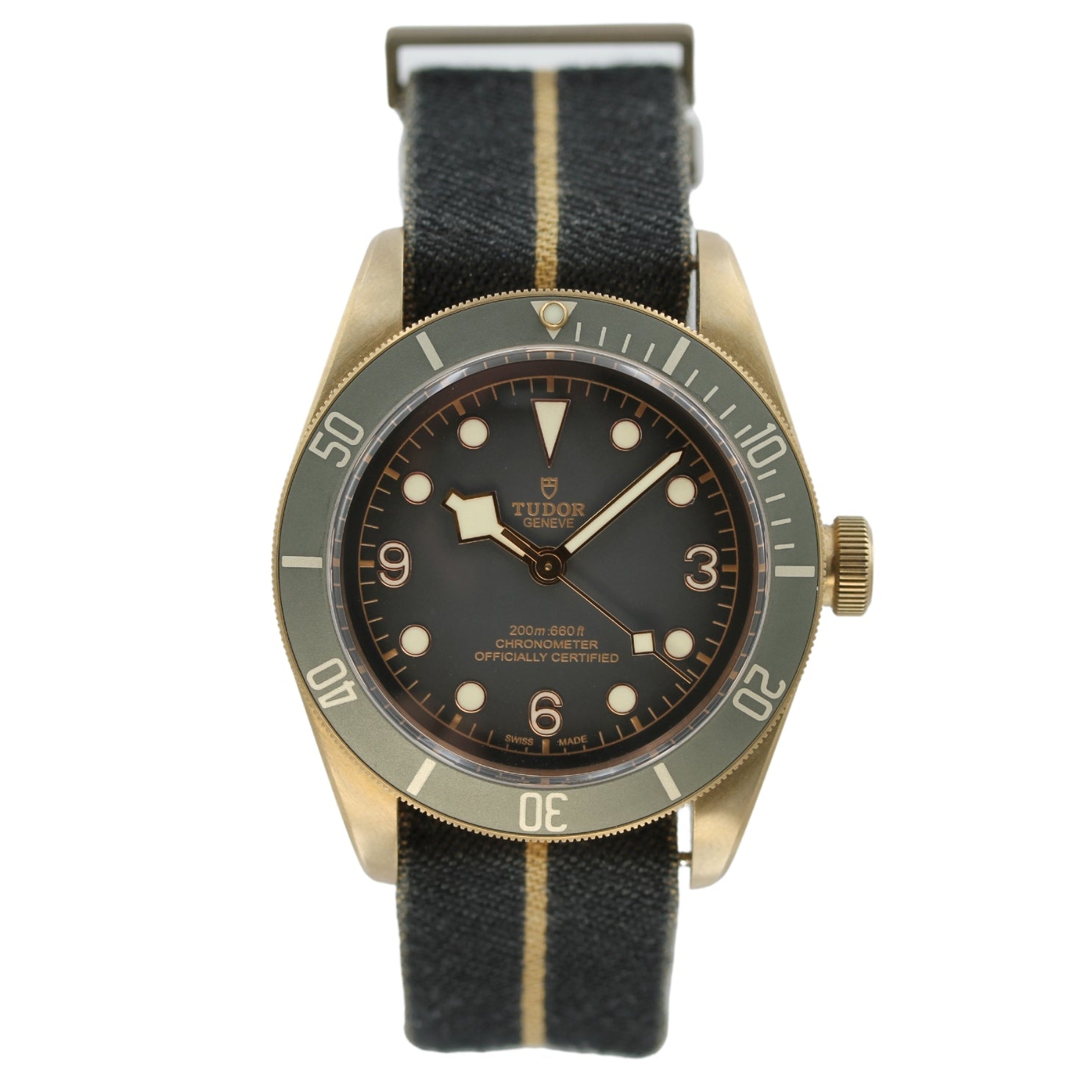 Tudor Black Bay Bronze, Schiefergrau Green, 79250BA, B+P - LUXUHRIA