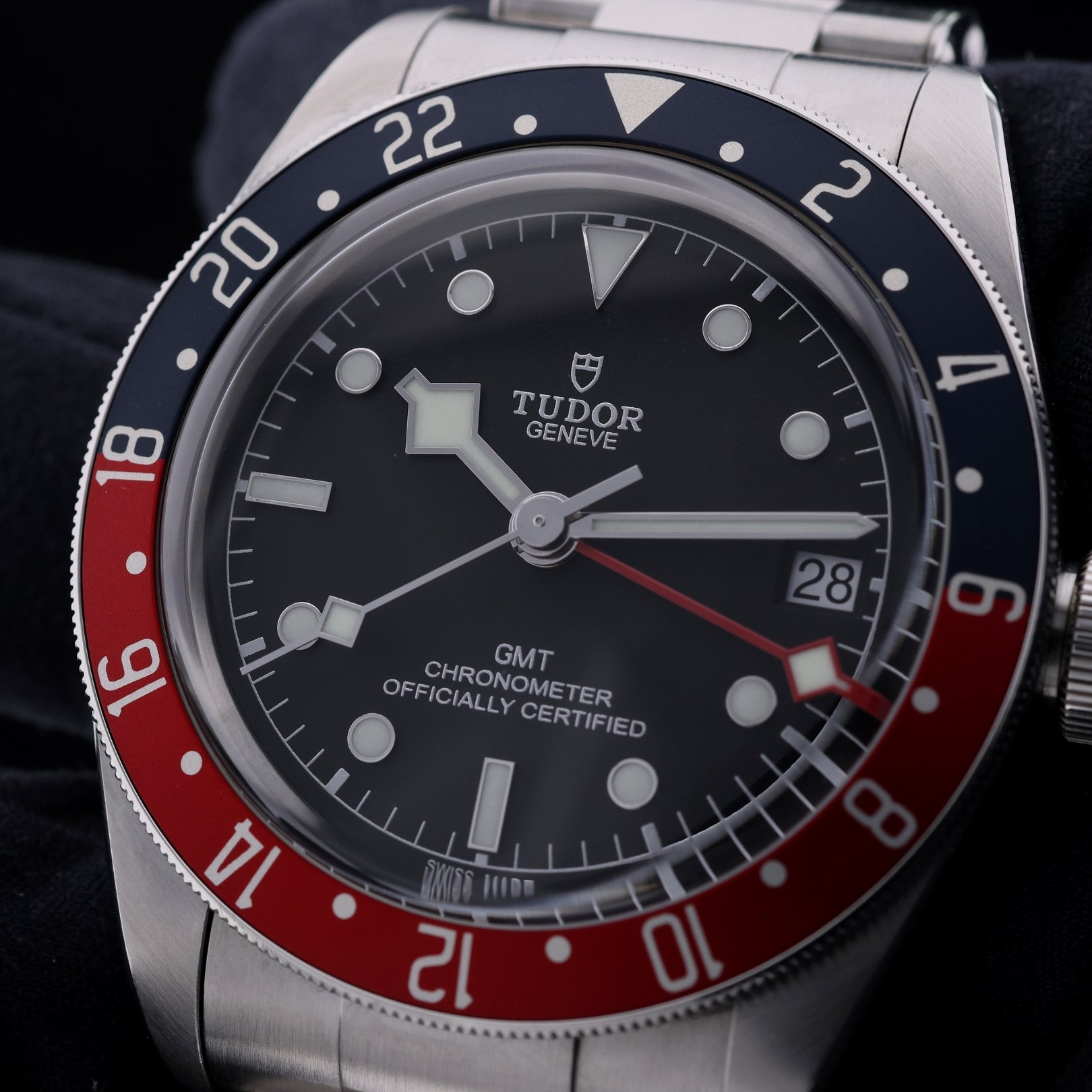 Tudor Black Bay GMT, "Pepsi", Edelstahl, Ref. 79830RB, 2022, B+P - LUXUHRIA