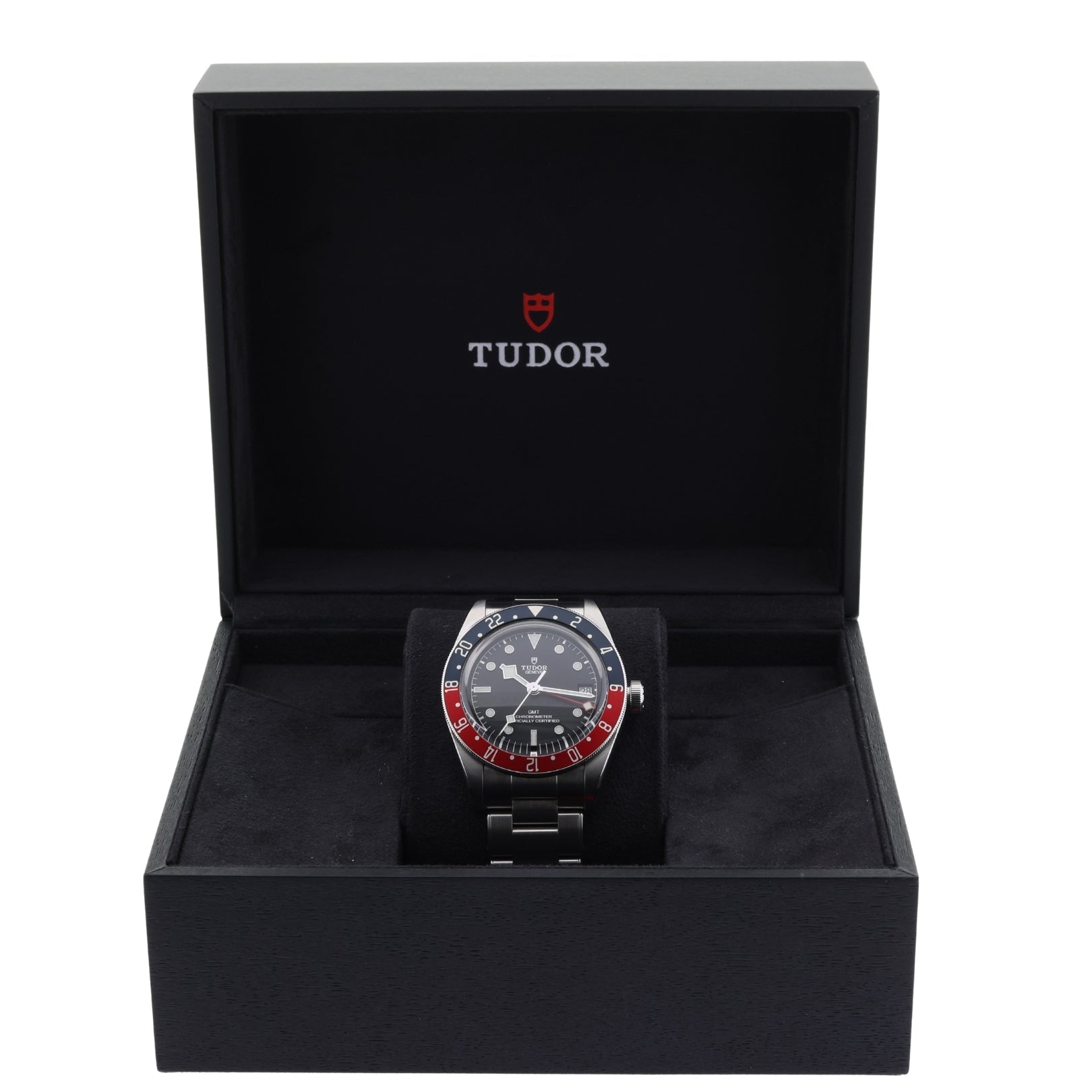 Tudor Black Bay GMT, "Pepsi", Edelstahl, Ref. 79830RB, 2022, B+P - LUXUHRIA