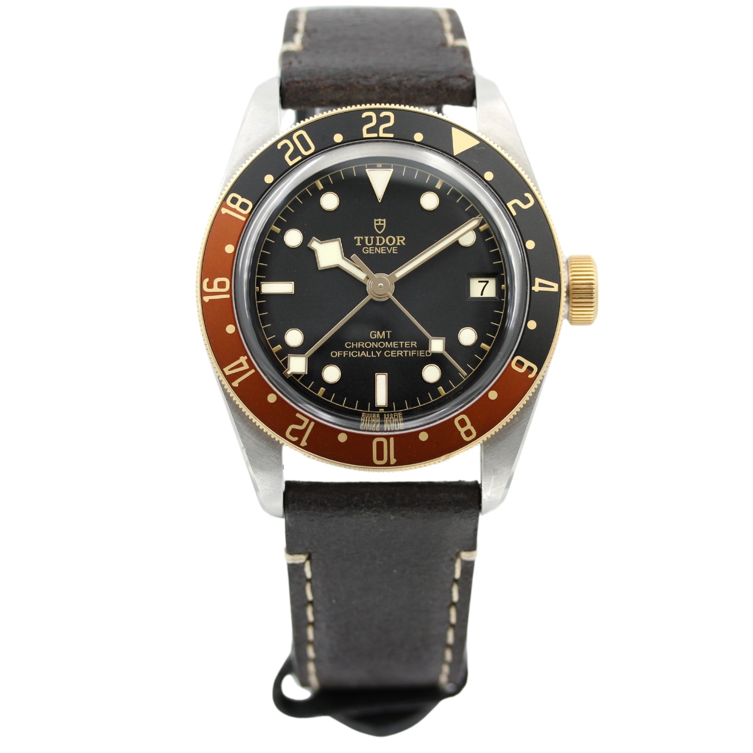Tudor Black Bay GMT, Rootbeer 41 mm Steel and Gold, Ref. 79833MN, B+P - LUXUHRIA