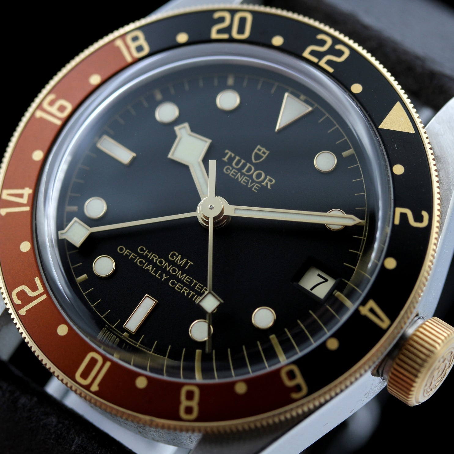 Tudor Black Bay GMT, Rootbeer 41 mm Steel and Gold, Ref. 79833MN, B+P - LUXUHRIA