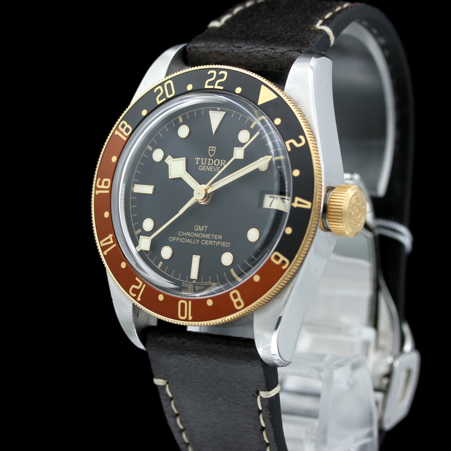 Tudor Black Bay GMT, Rootbeer 41 mm Steel and Gold, Ref. 79833MN, B+P - LUXUHRIA