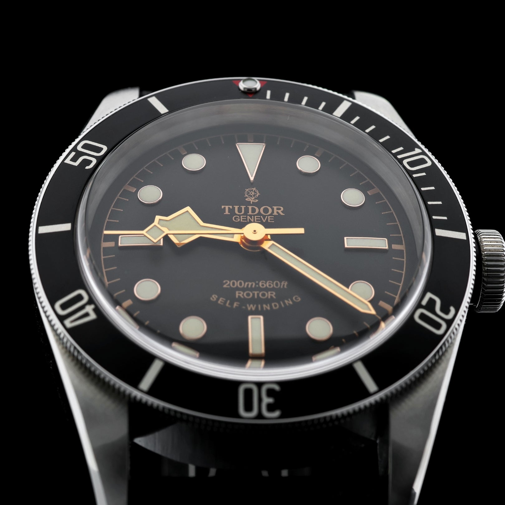 Tudor Black Bay Heritage 41 mm, "Smiley" 200m:660ft., Ref. 79220N, Erstkaufrechnung, B+P - LUXUHRIA