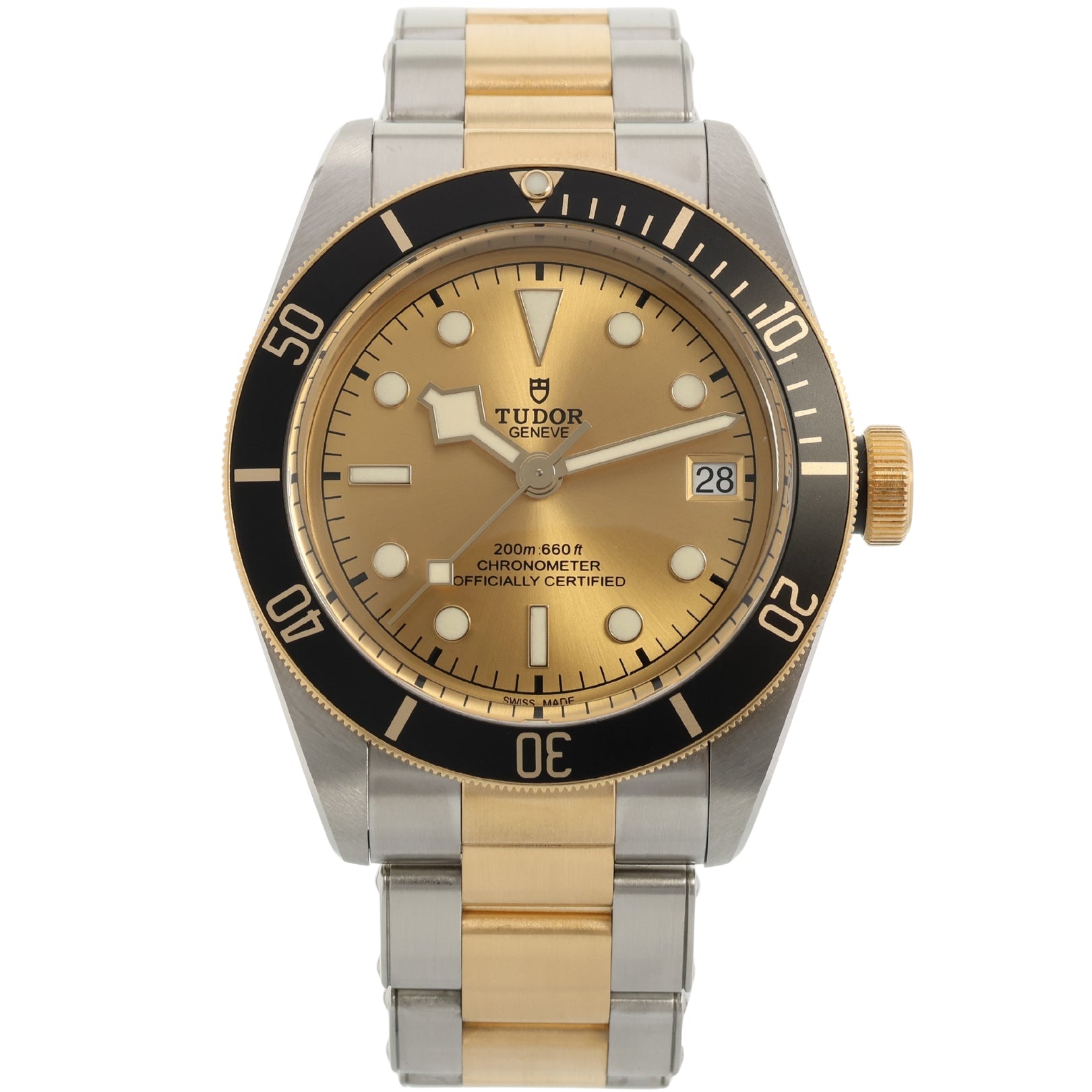 Tudor Black Bay S&G, Golden Dial, Ref. 79733N, 09 - 2019, B+P - LUXUHRIA