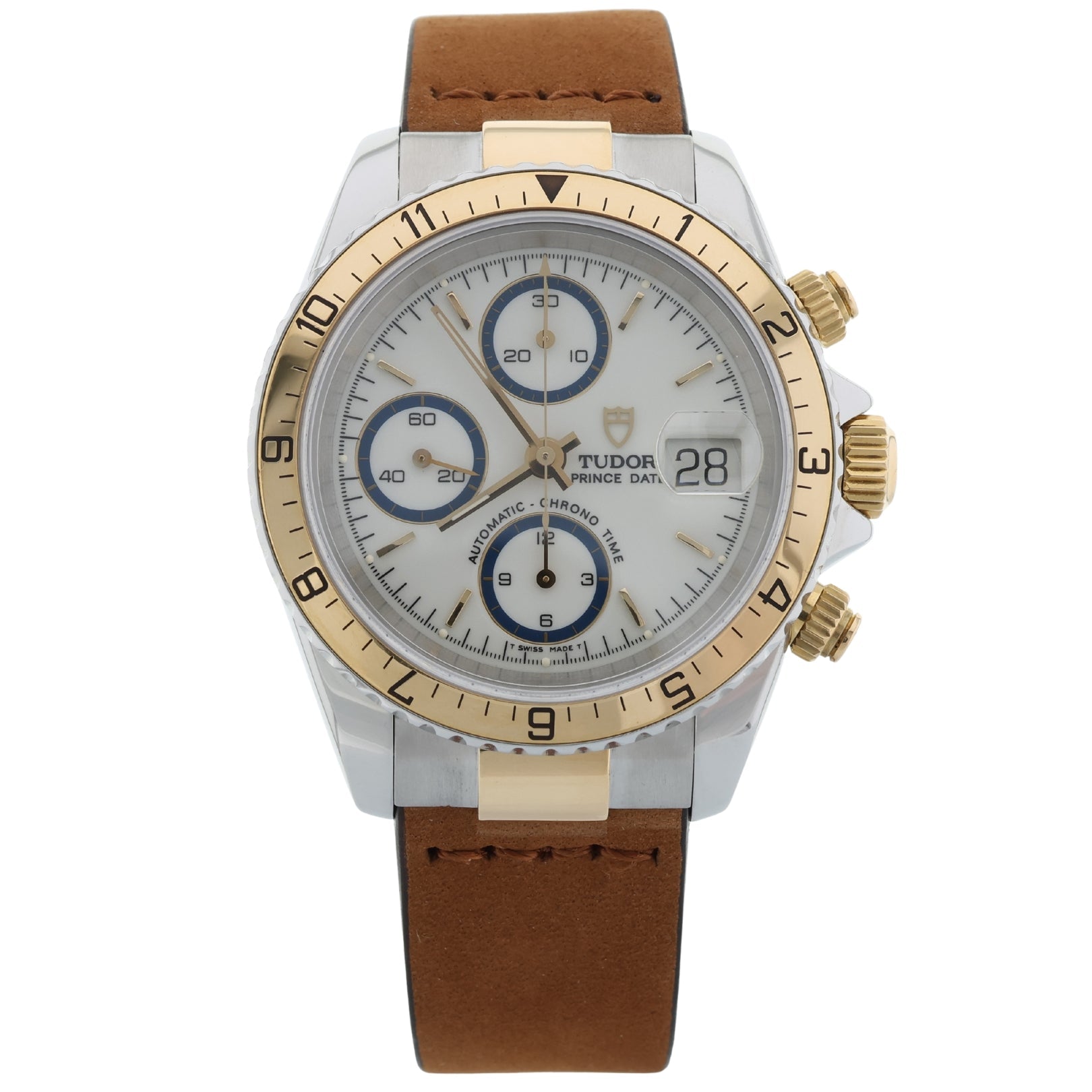 Tudor Prince Date 40mm, Bicolor, Chrono, Ref. 79273, B+P - LUXUHRIA