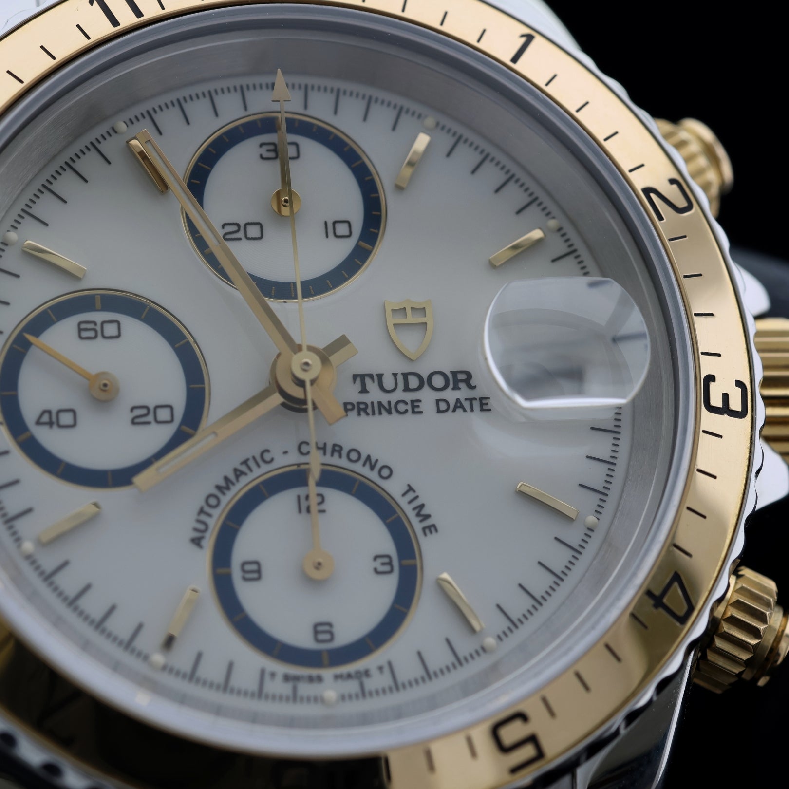 Tudor Prince Date 40mm, Bicolor, Chrono, Ref. 79273, B+P - LUXUHRIA