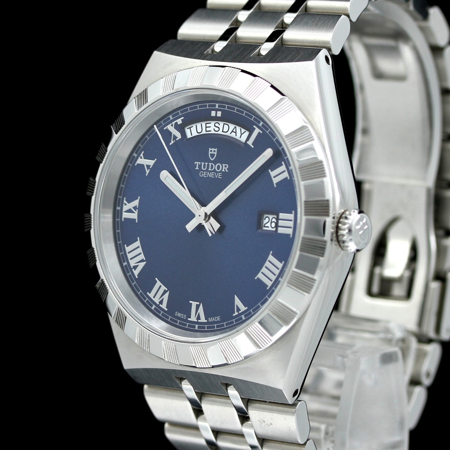 Tudor Royal Day-Date Blue 41 mm, Ref. M28600-0005, B+P 