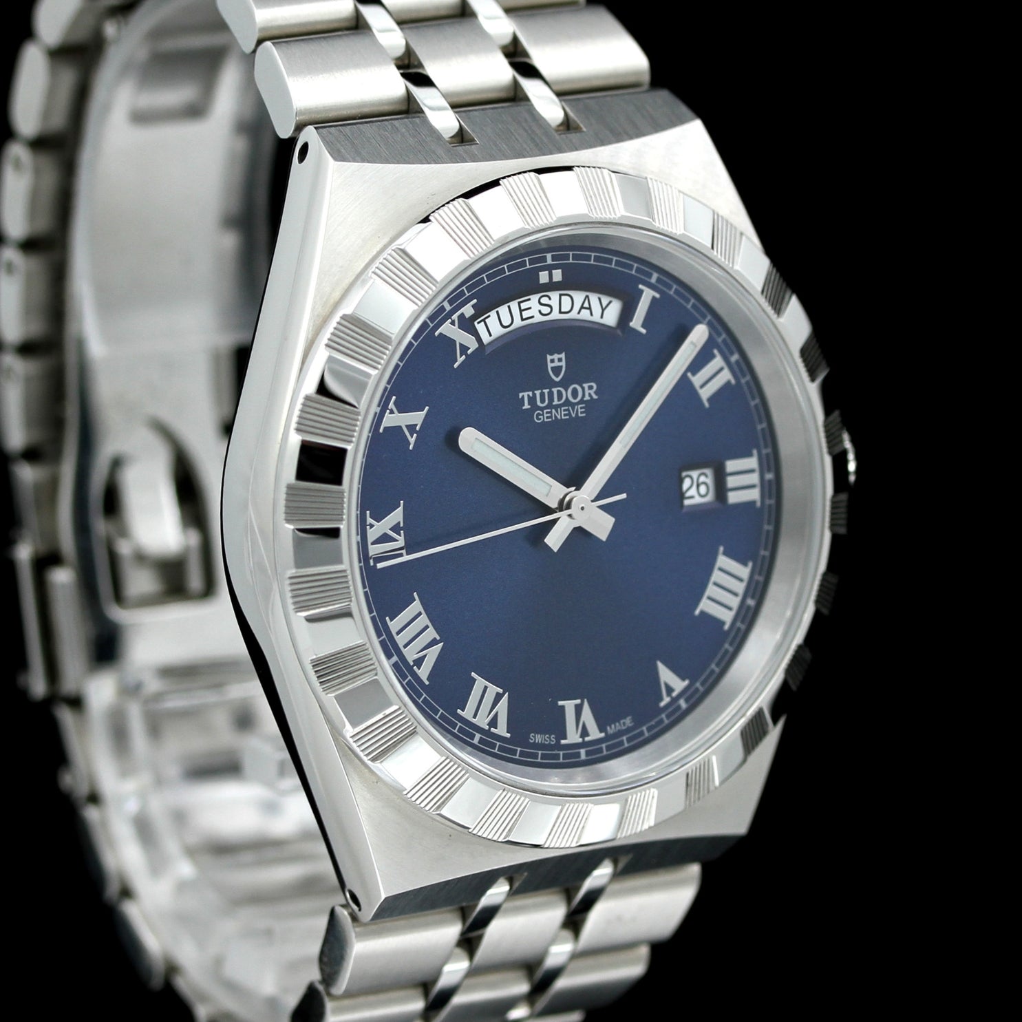 Tudor Royal Day-Date Blue 41 mm, Ref. M28600-0005, B+P 